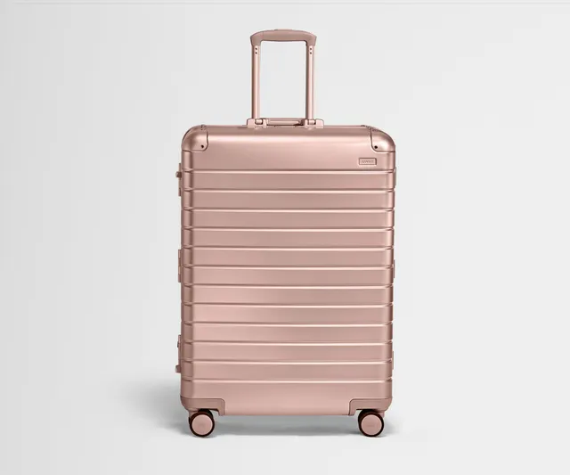 away-large-aluminum-valise-soute-rose-gold-aluminium image 1