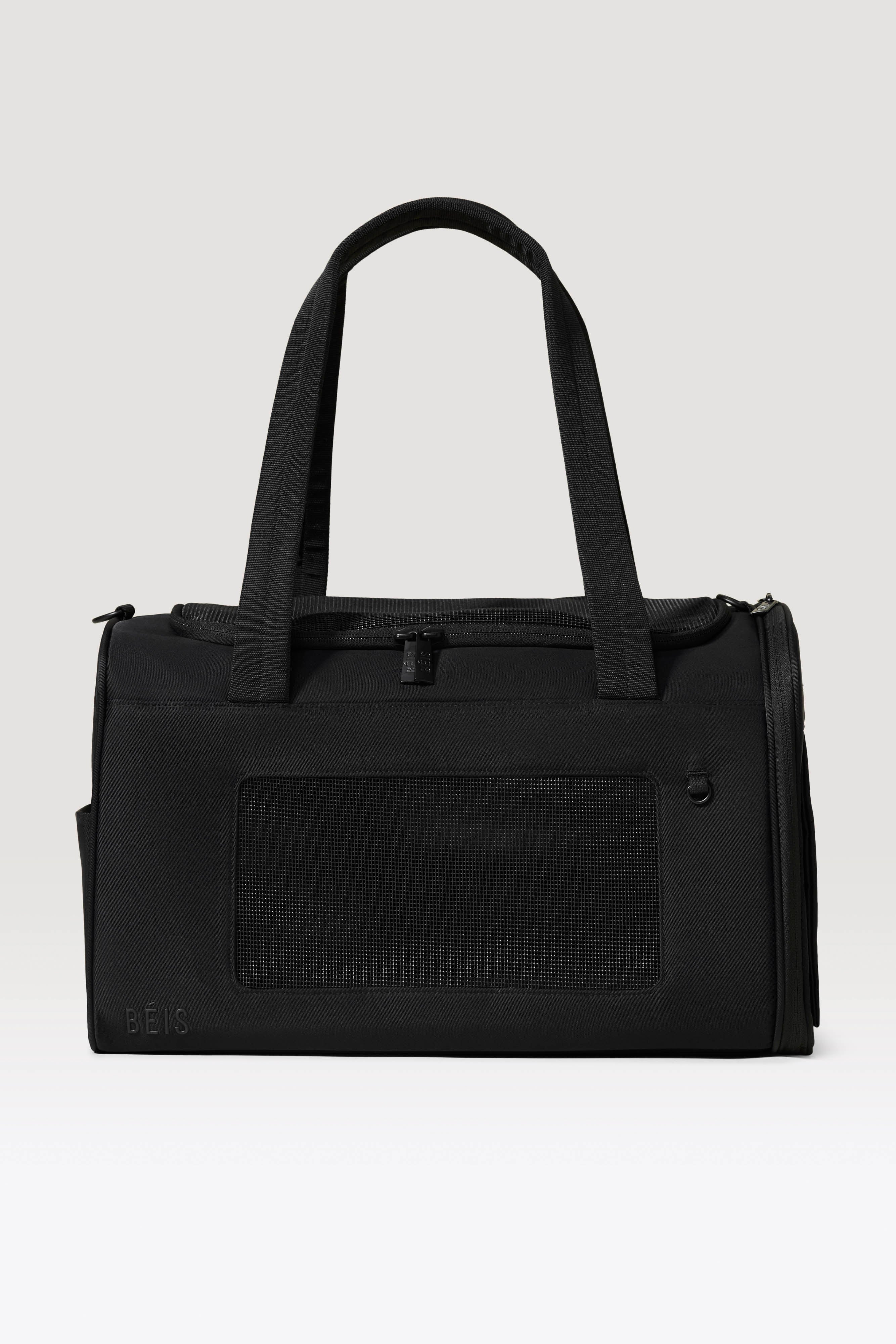 beis-the-pet-carrier-sac-transport-animal-noir-avion image 1