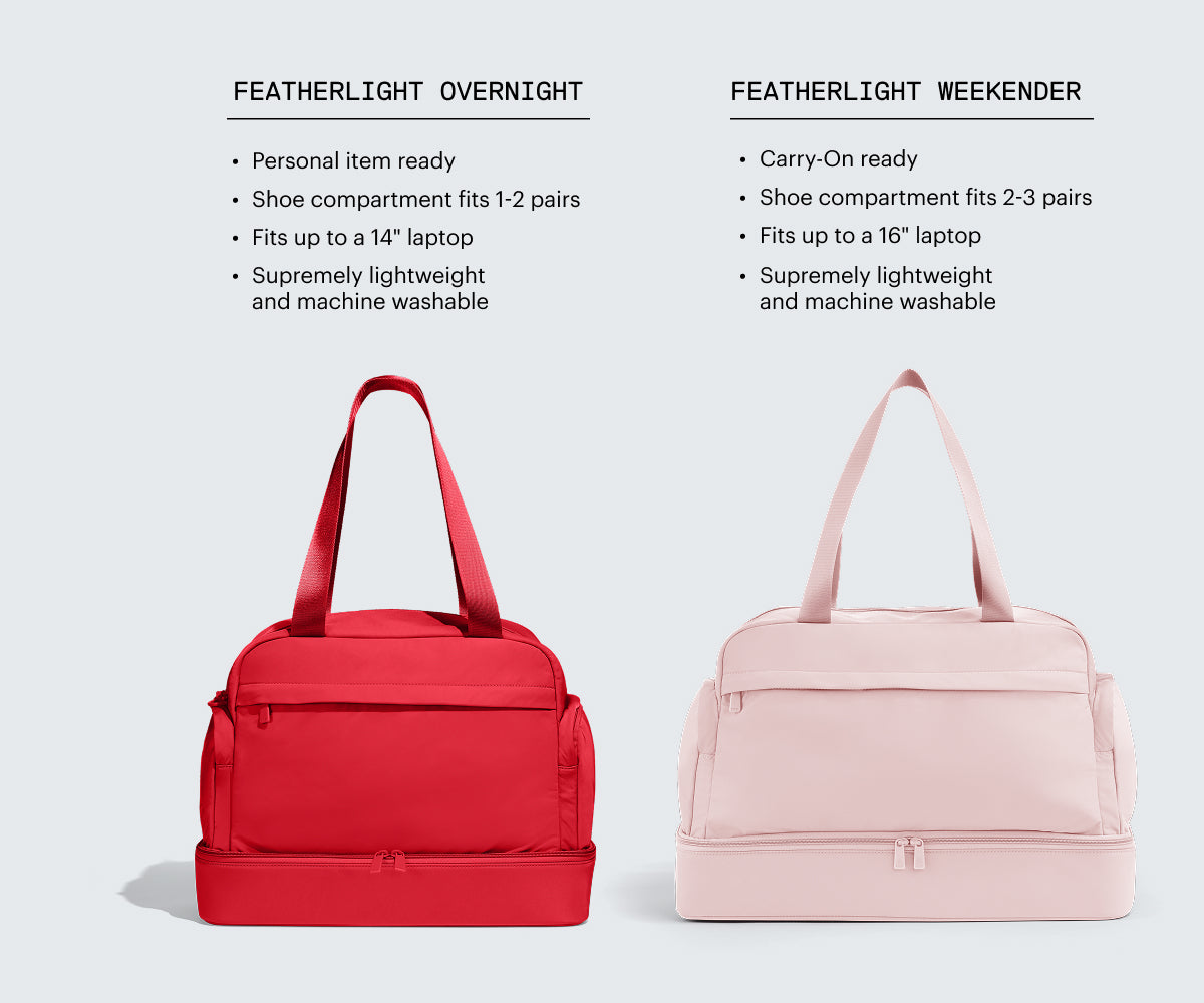 away-featherlight-overnight-sac-week-end-cherry-red image 7