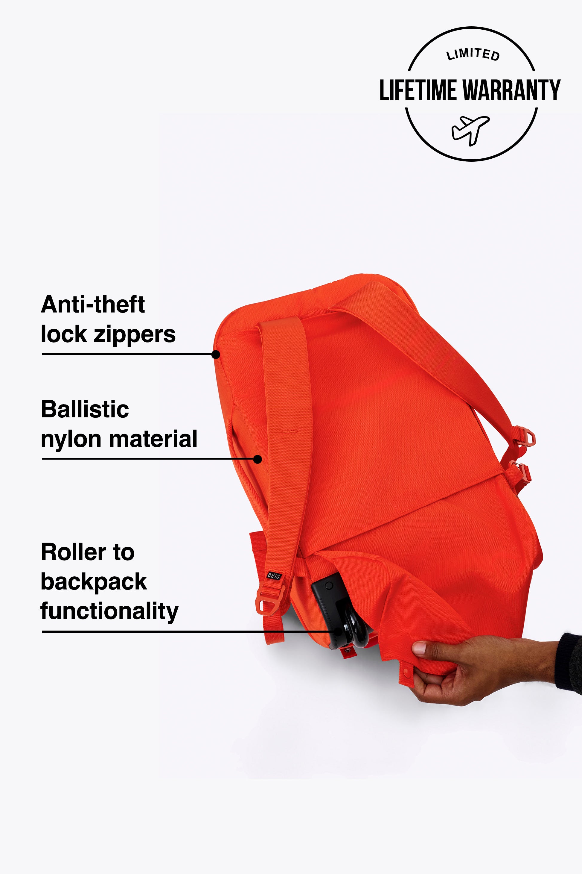 beis-pro-rolling-sac-dos-roulettes-flame-orange image 2