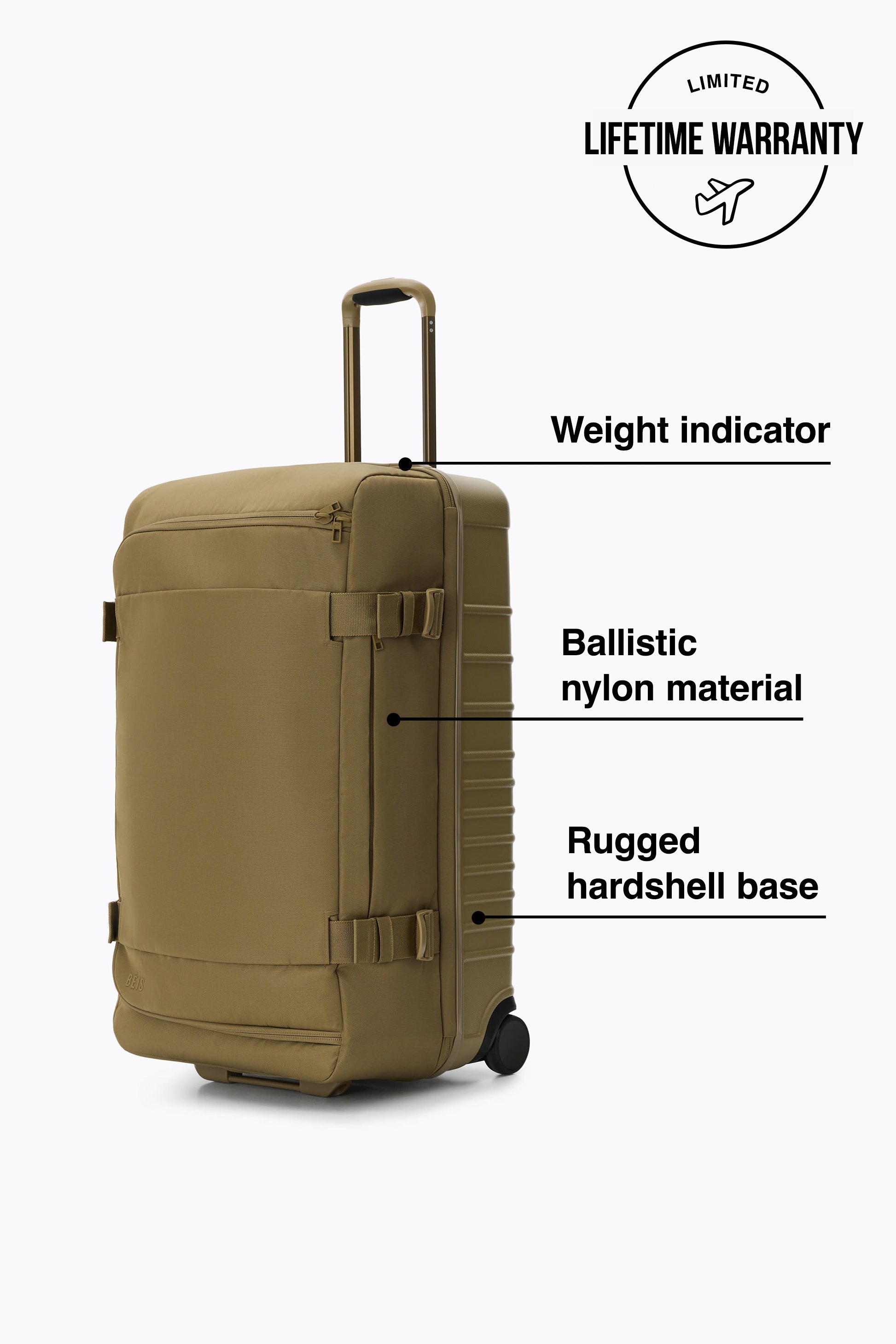 beis-check-in-pro-rolling-duffle-valise-soute-khaki image 2