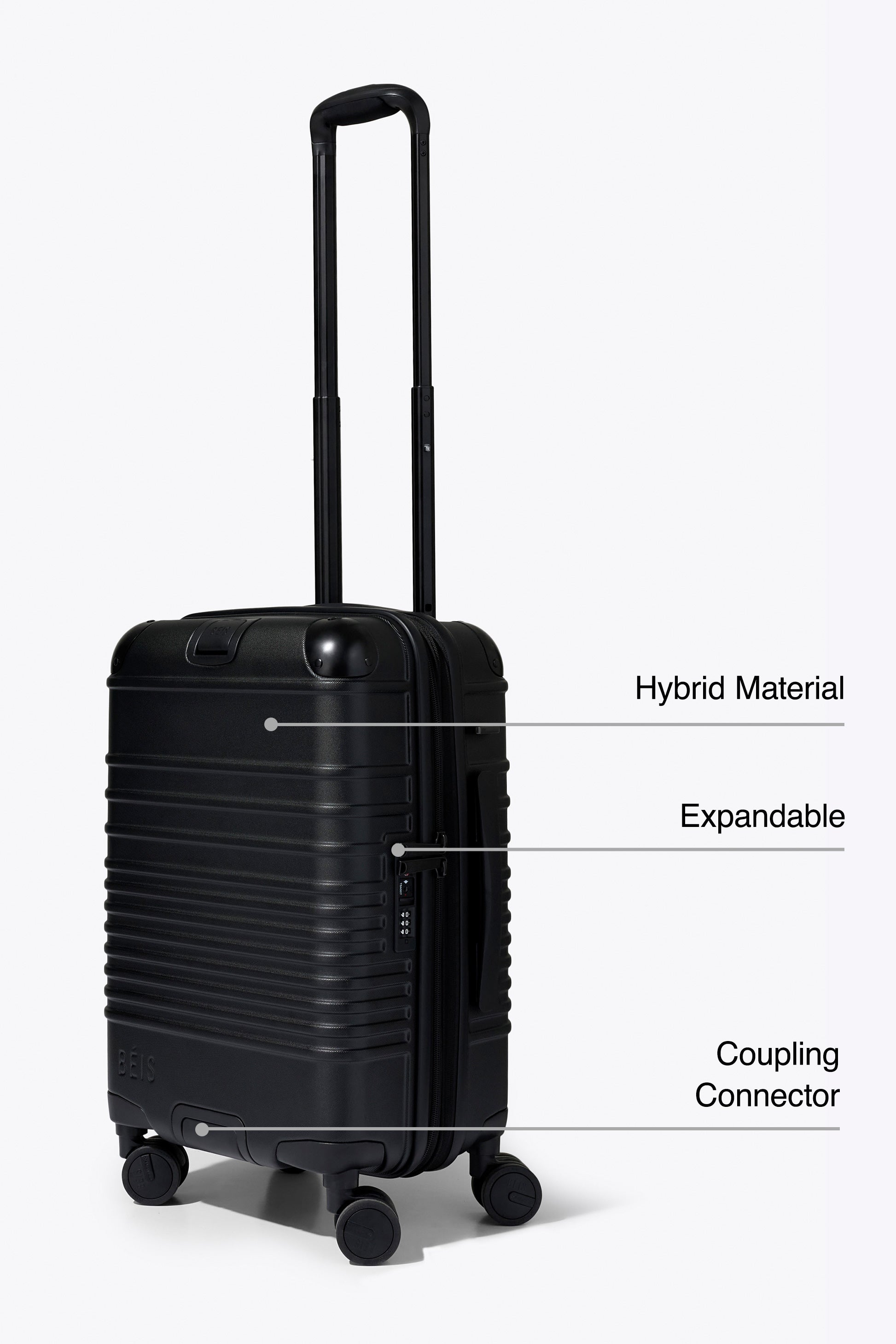 beis-hybrid-carry-on-valise-cabine-noire-rigide-couplable image 2