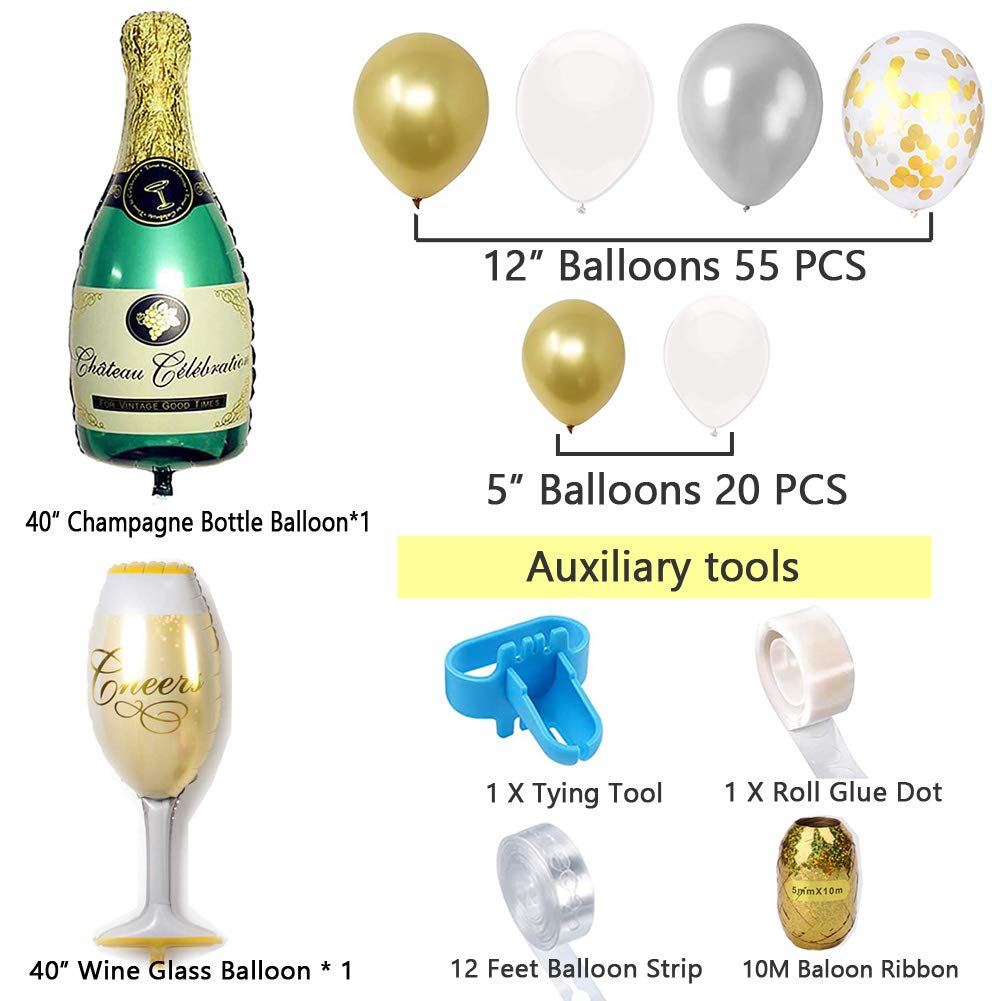 hayayu-ballons-de-f-te-kit-champagne-77-pi-ces-d-coration image 5