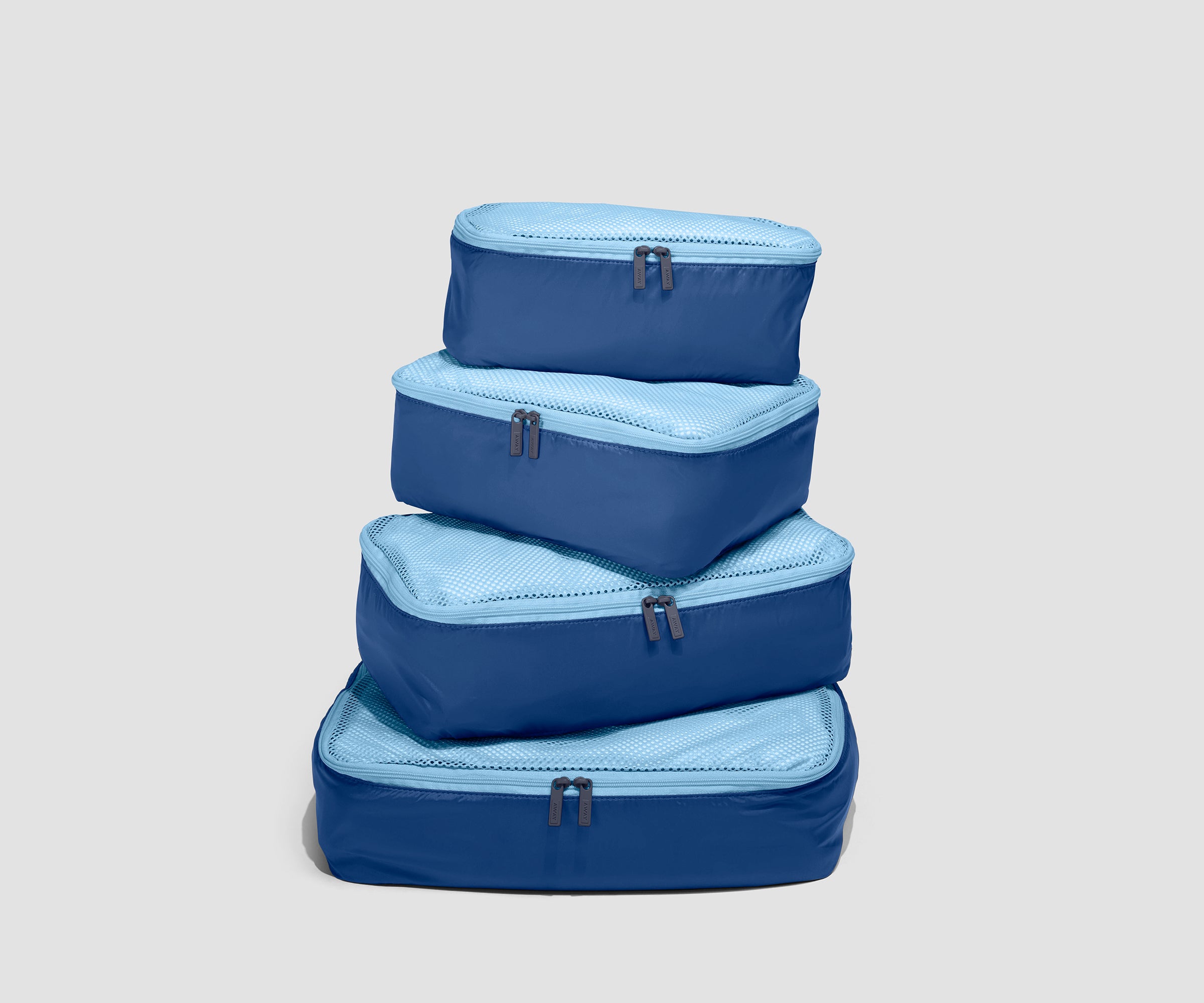 away-insider-packing-cubes-organisateur-valise-tidal-blue-4-pcs image 1