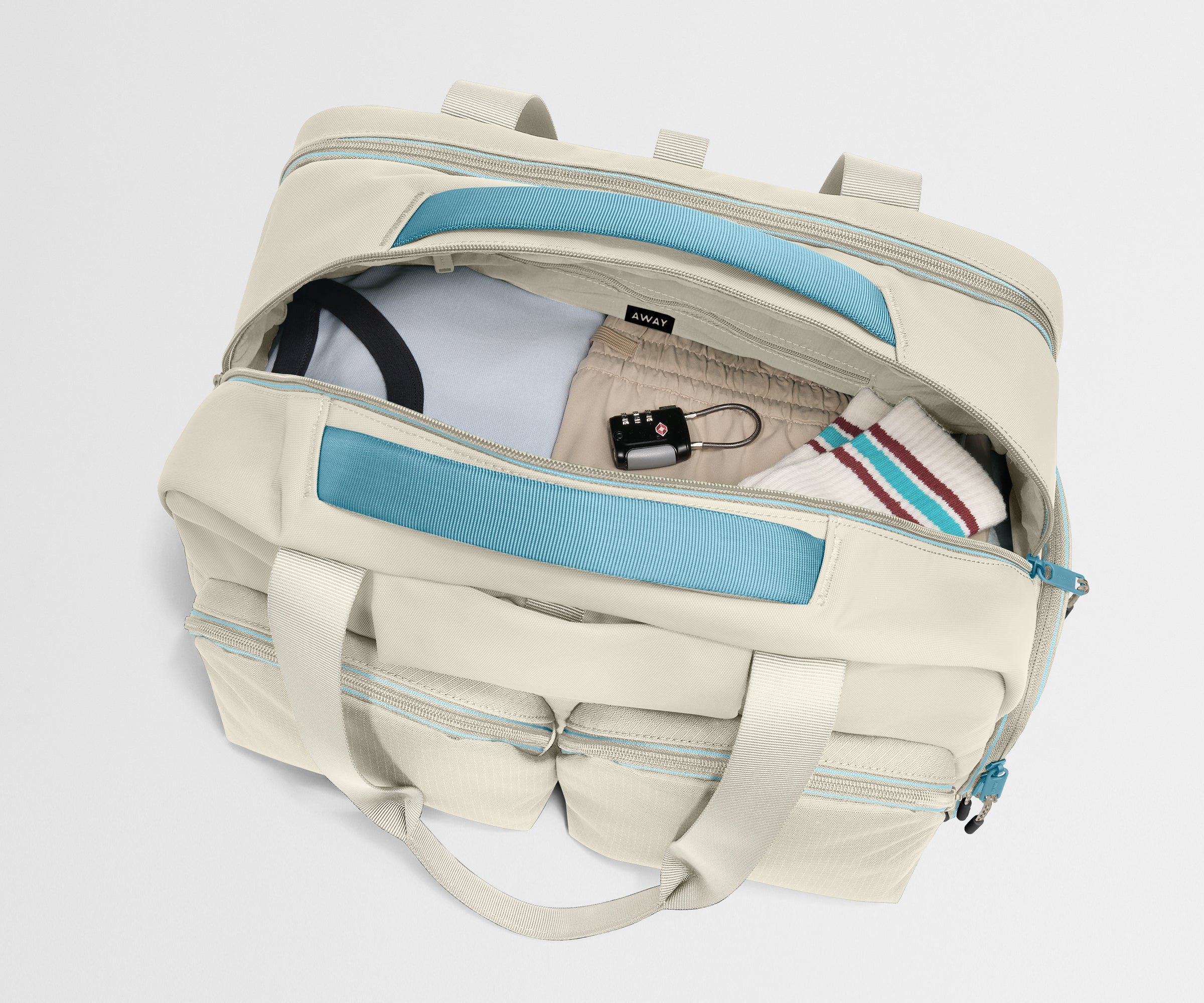 away-gym-bag-sac-de-sport-blanc-sel-16-pouces image 6