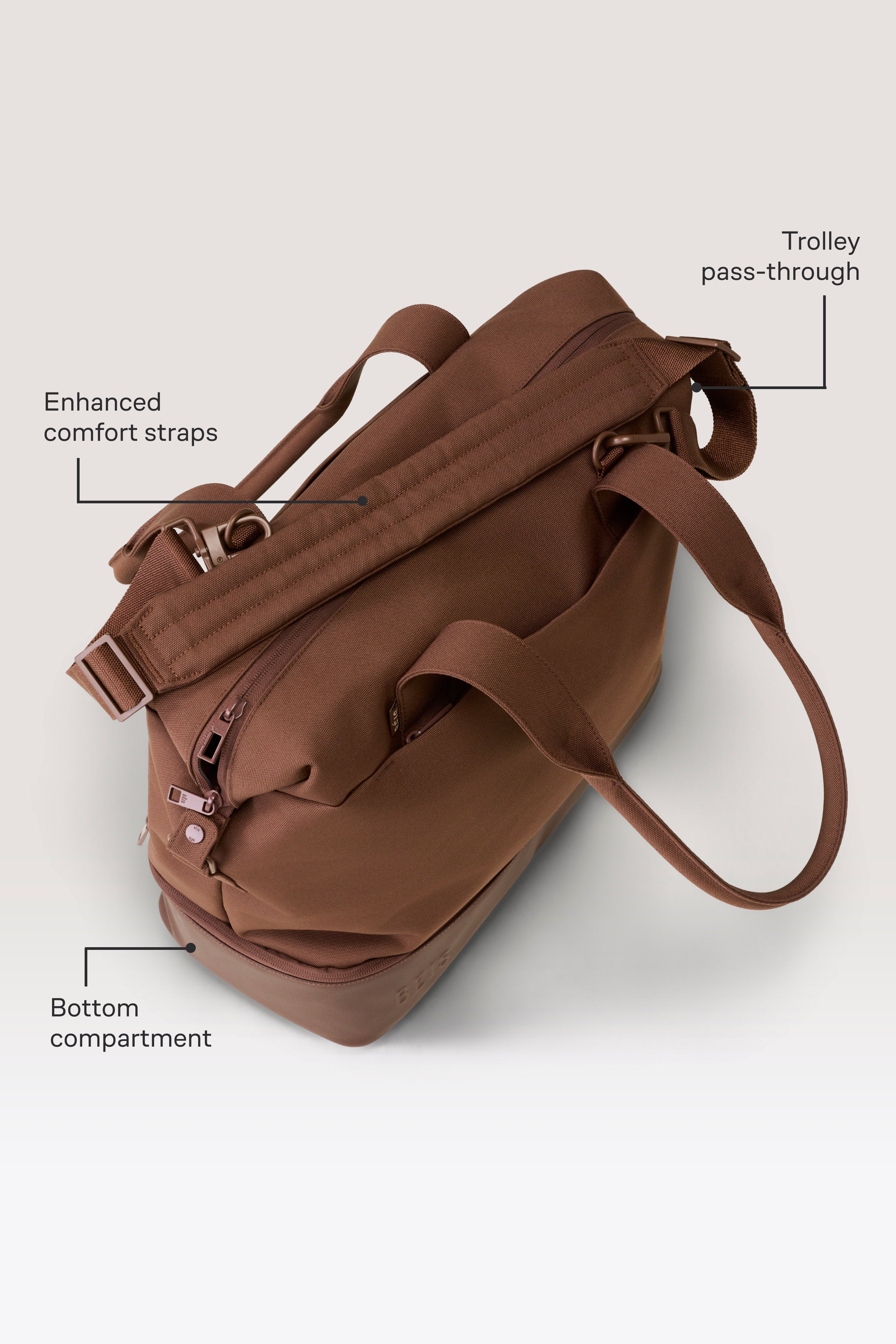 beis-mini-weekender-sac-week-end-marron-housse-ordinateur image 2