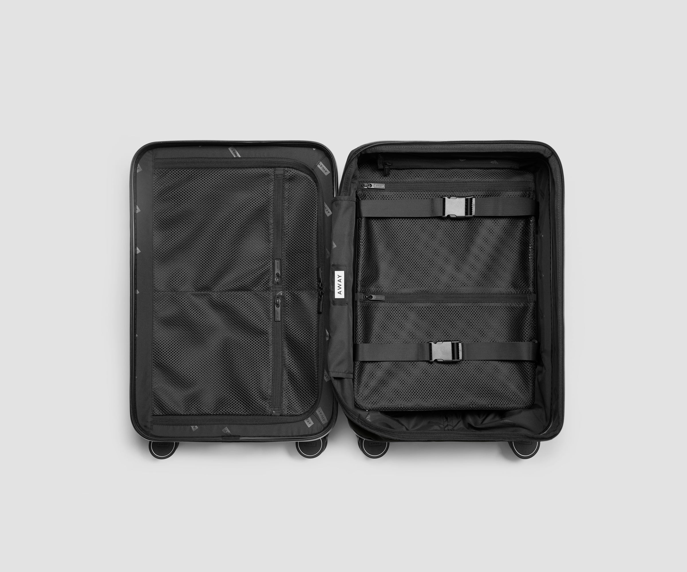 away-carry-on-flex-3-valise-cabine-jet-black-extensible image 4