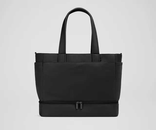 away-double-diaper-tote-sac-langer-jet-black-b-b image 1