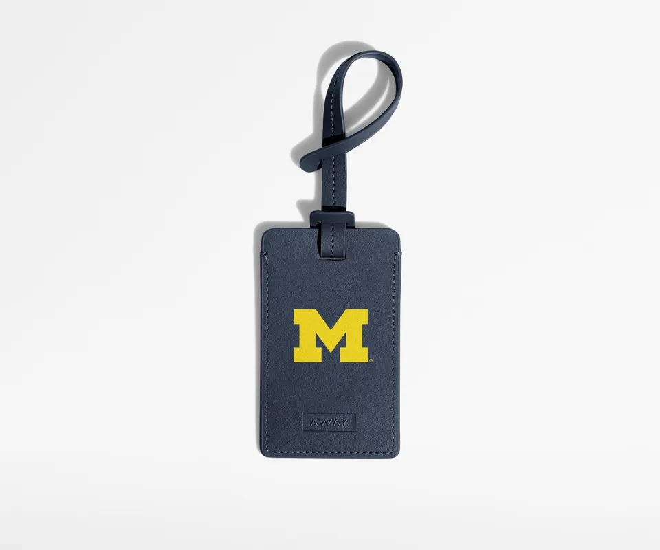 away-collegiate-tiquette-bagage-cuir-university-michigan image 1