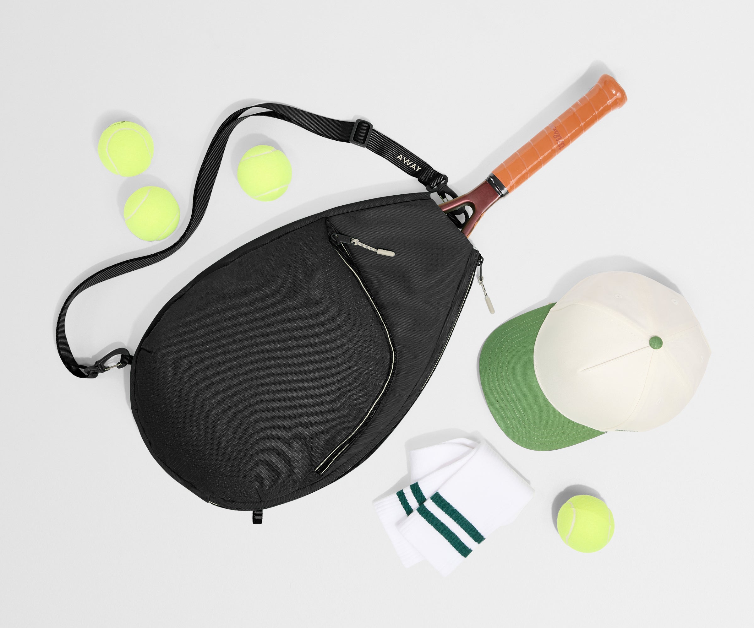 away-racket-bag-sac-tennis-jet-black-noir image 8