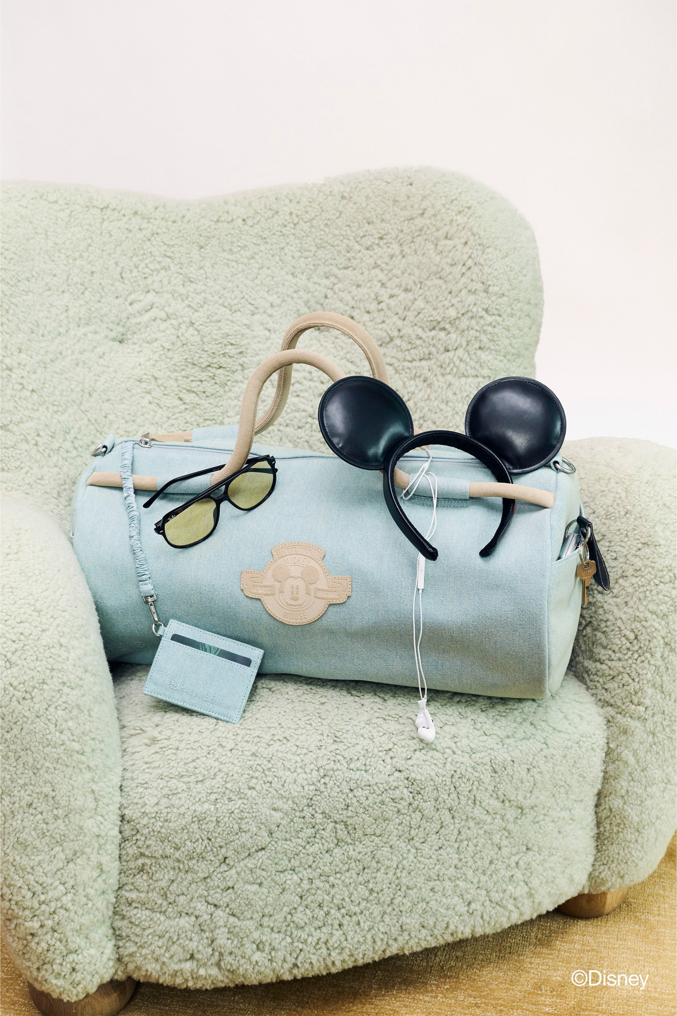 beis-disney-duffle-sac-voyage-blue-jeans-mickey-large image 4