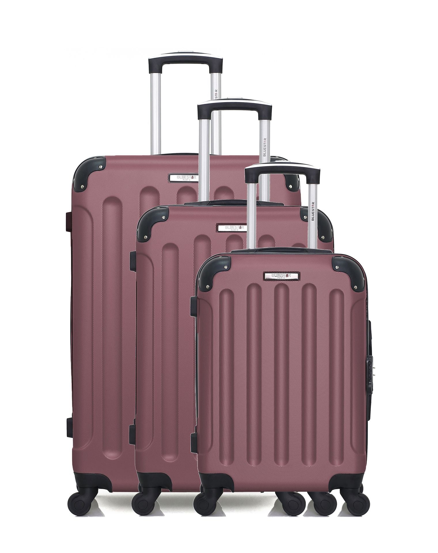 bluestar-madrid-set-3-valises-rigides-abs-bordeaux-roulette image 8
