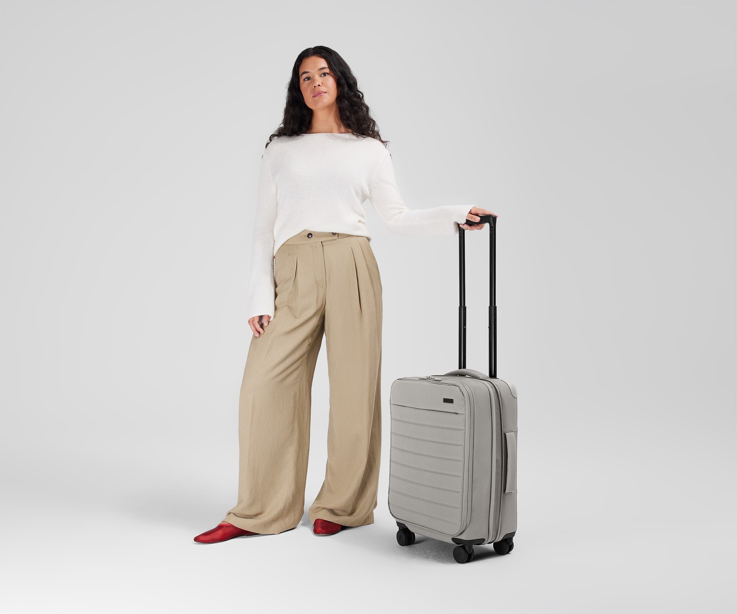 away-softside-carry-on-valise-cabine-souple-gris-cloud-gray image 4