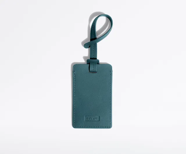 away-luggage-tag-tiquette-bagage-bleu-stormy-teal image 1