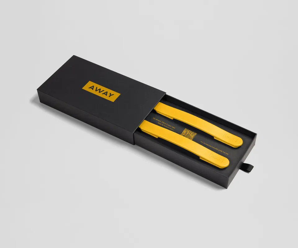 away-custom-handle-set-poign-e-valise-jaune-marigold image 1