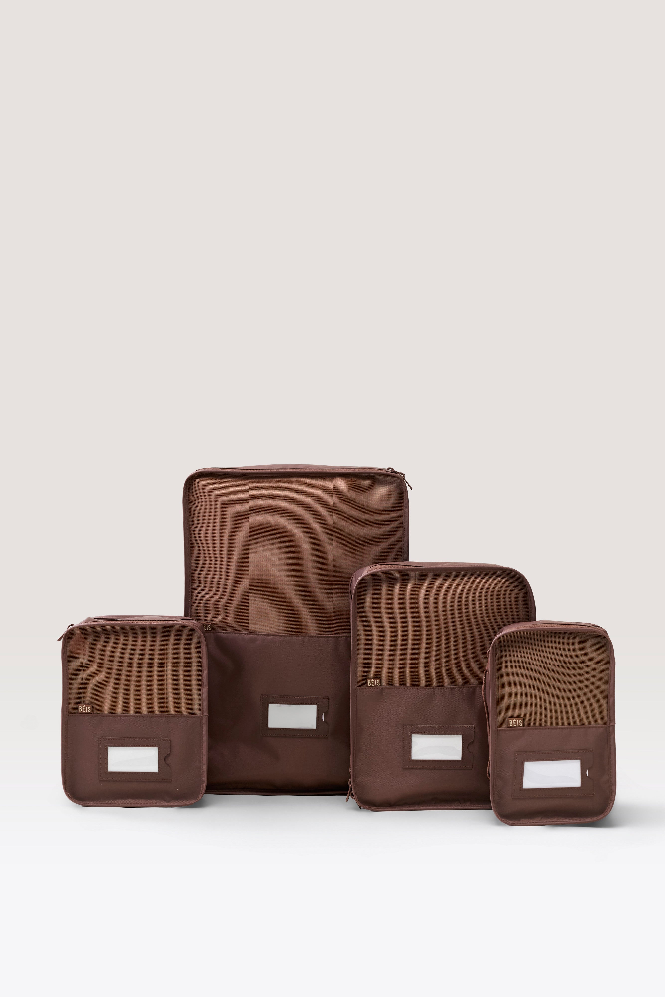 beis-accessories-packing-cube-set-4-organisateurs-marron image 1