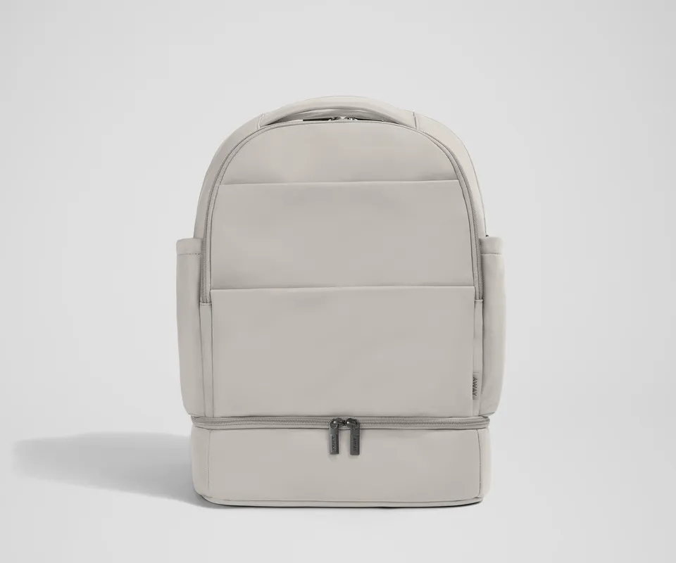 away-double-diaper-backpack-sac-dos-langer-gris-cloud-gray image 1