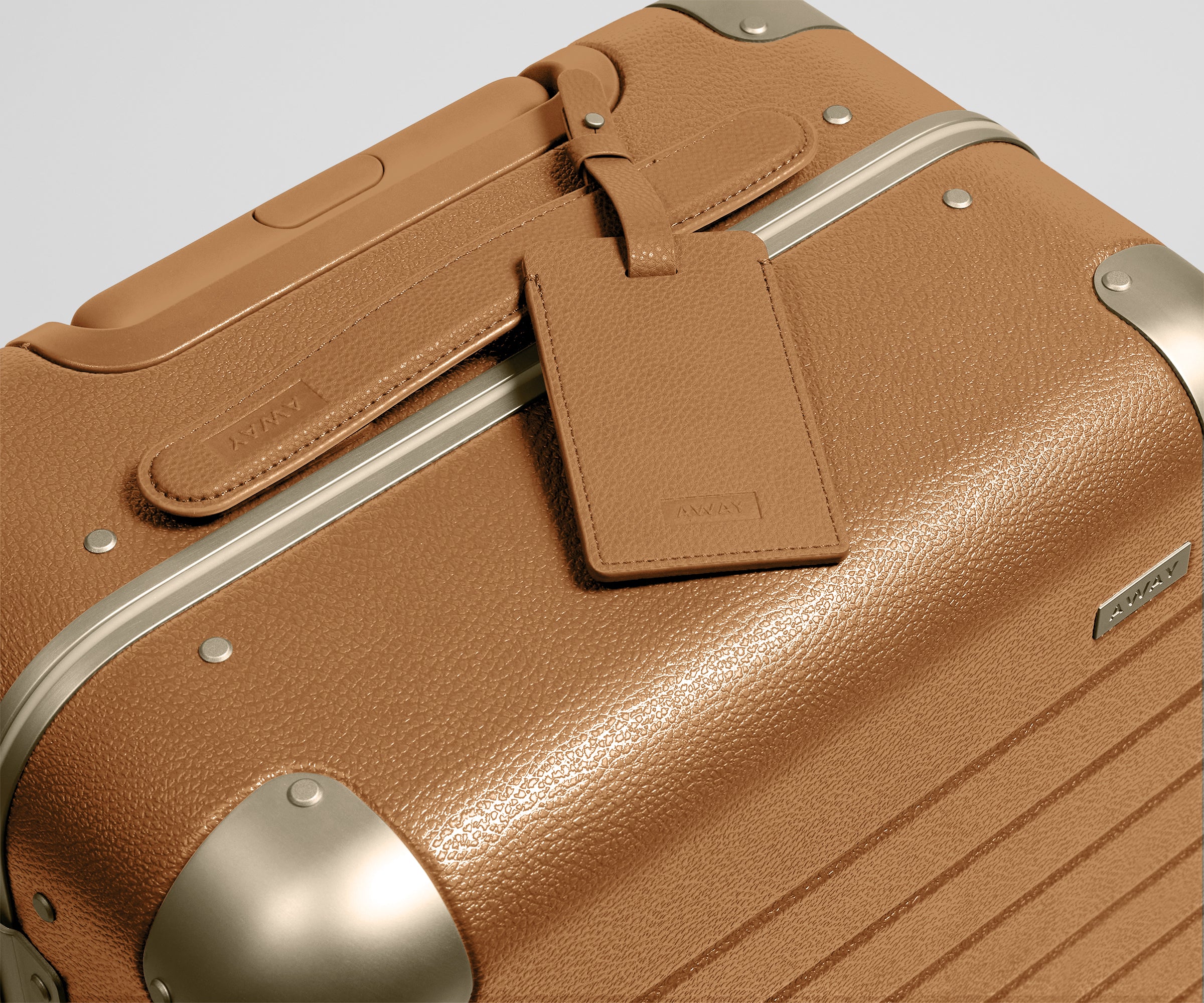 away-aluminum-edge-bigger-valise-cabine-cognac-alu image 8