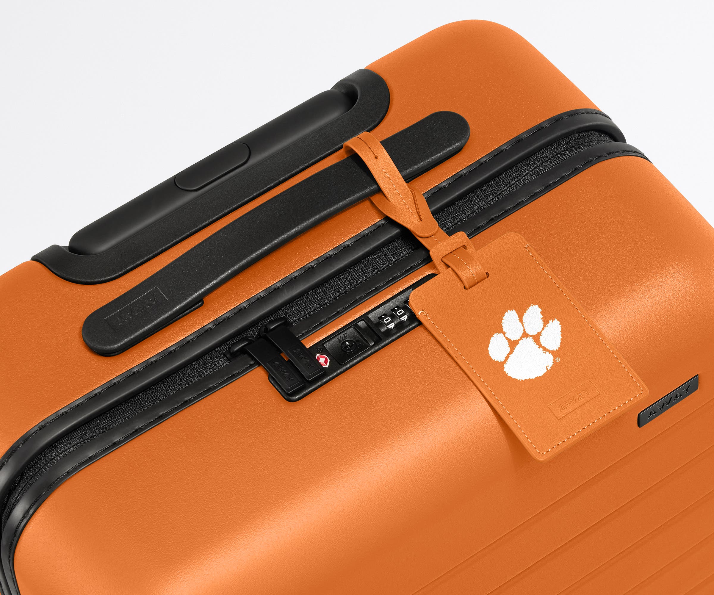 away-collegiate-tiquette-bagage-clemson-cuir image 2