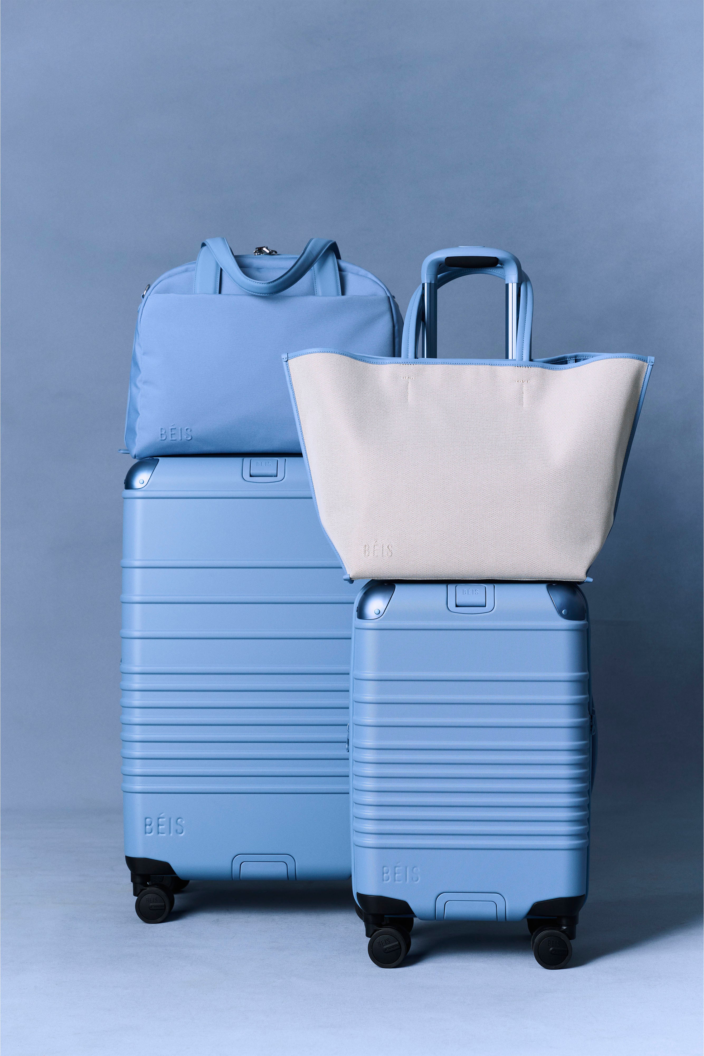 beis-hybrid-valise-soute-dusty-blue-rigide-roulettes image 4