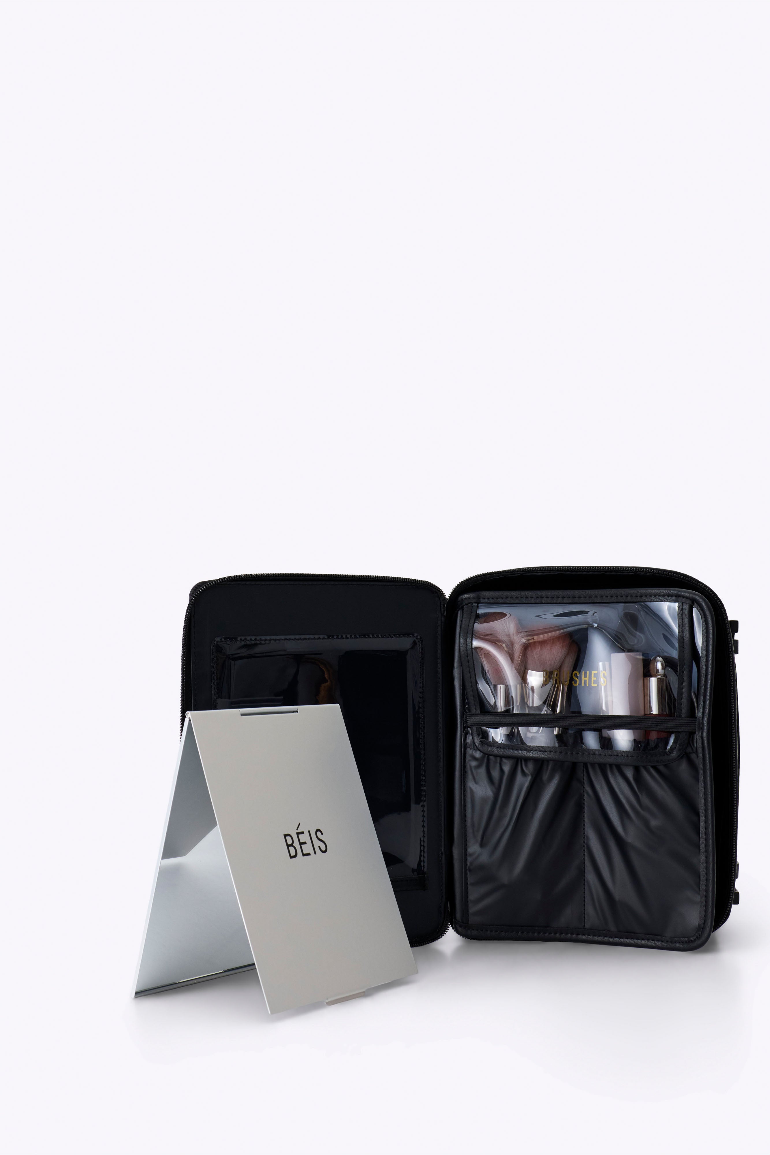 beis-the-cosmetic-case-trousse-maquillage-noir-miroir image 2