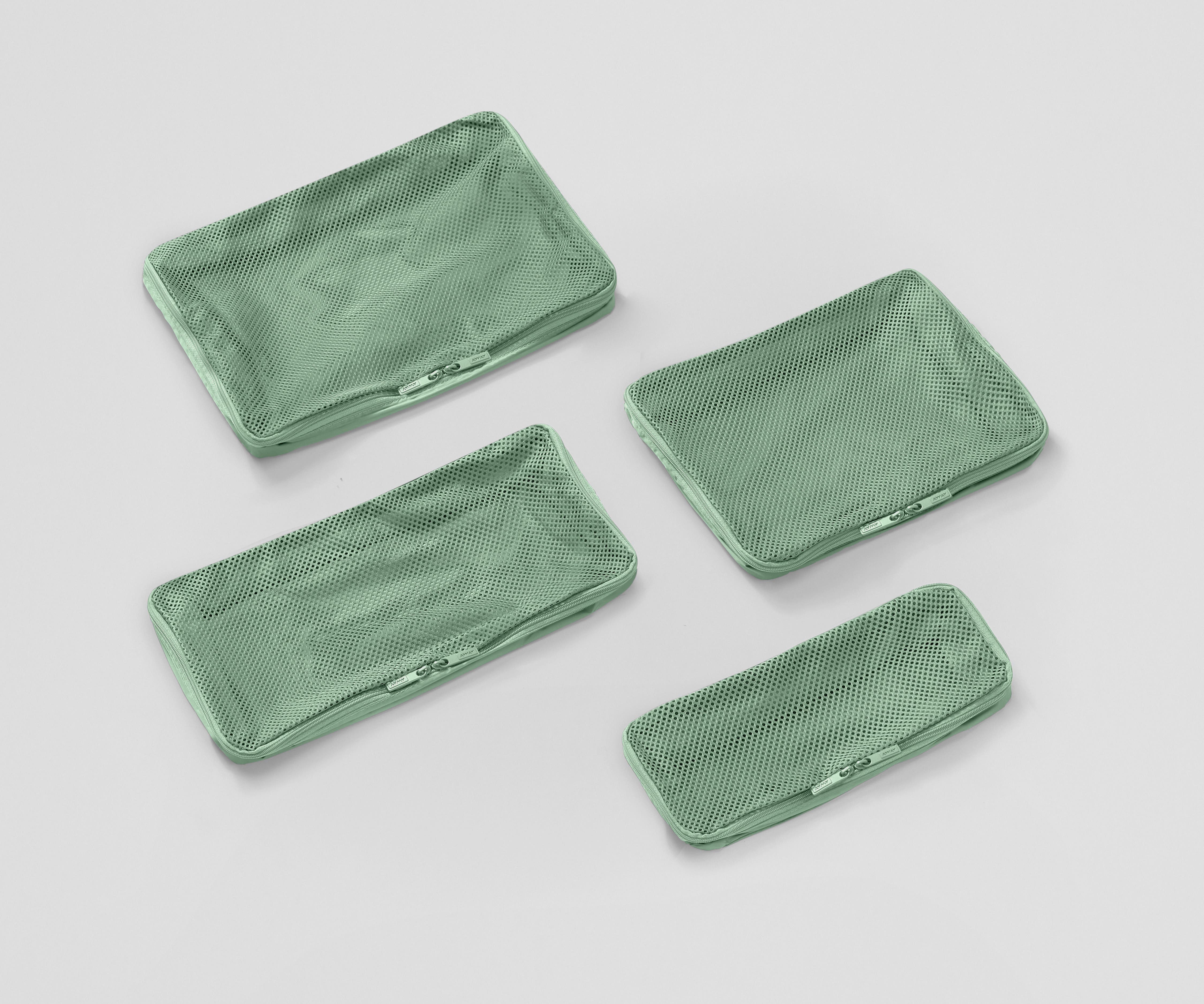 away-insider-packing-cubes-lot-4-cubes-rangement-sea-green image 2