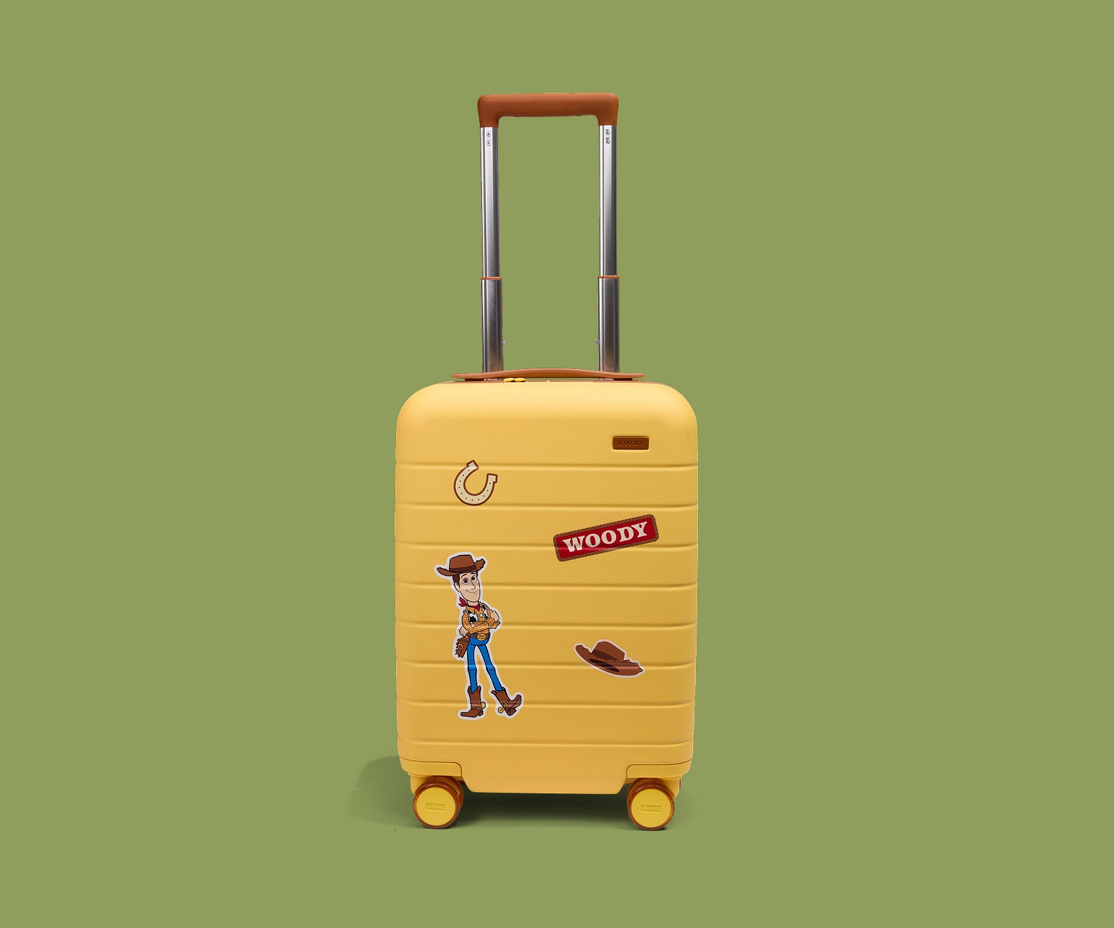 away-kids-carry-on-valise-enfant-woody-yellow-rigide image 1