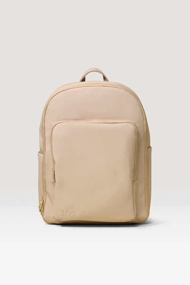 beis-travel-backpack-sac-dos-beige-ordinateur image 1