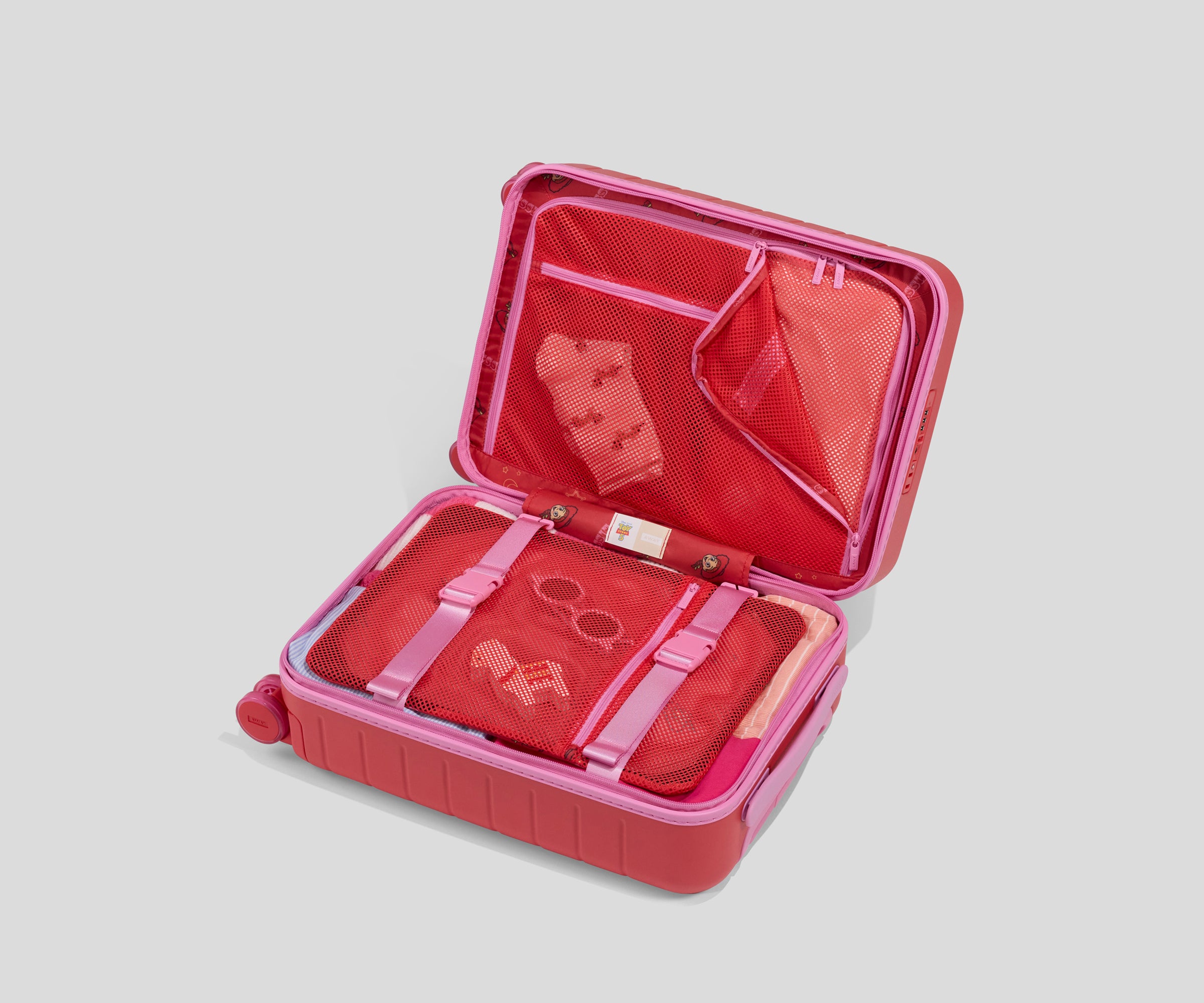 away-kids-carry-on-valise-cabine-enfant-jessie-red-rigide image 3