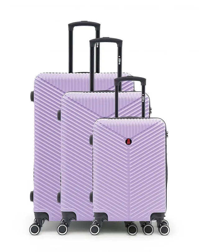 bluestar-gaite-set-3-valises-rigides-chevrons-orange image 1