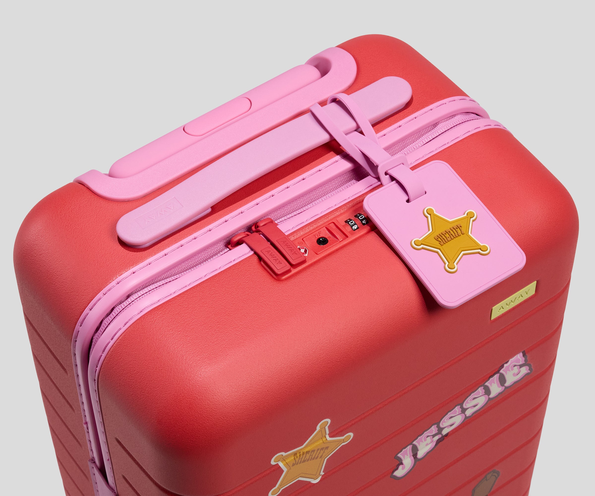 away-kids-carry-on-valise-cabine-enfant-jessie-red-rigide image 8