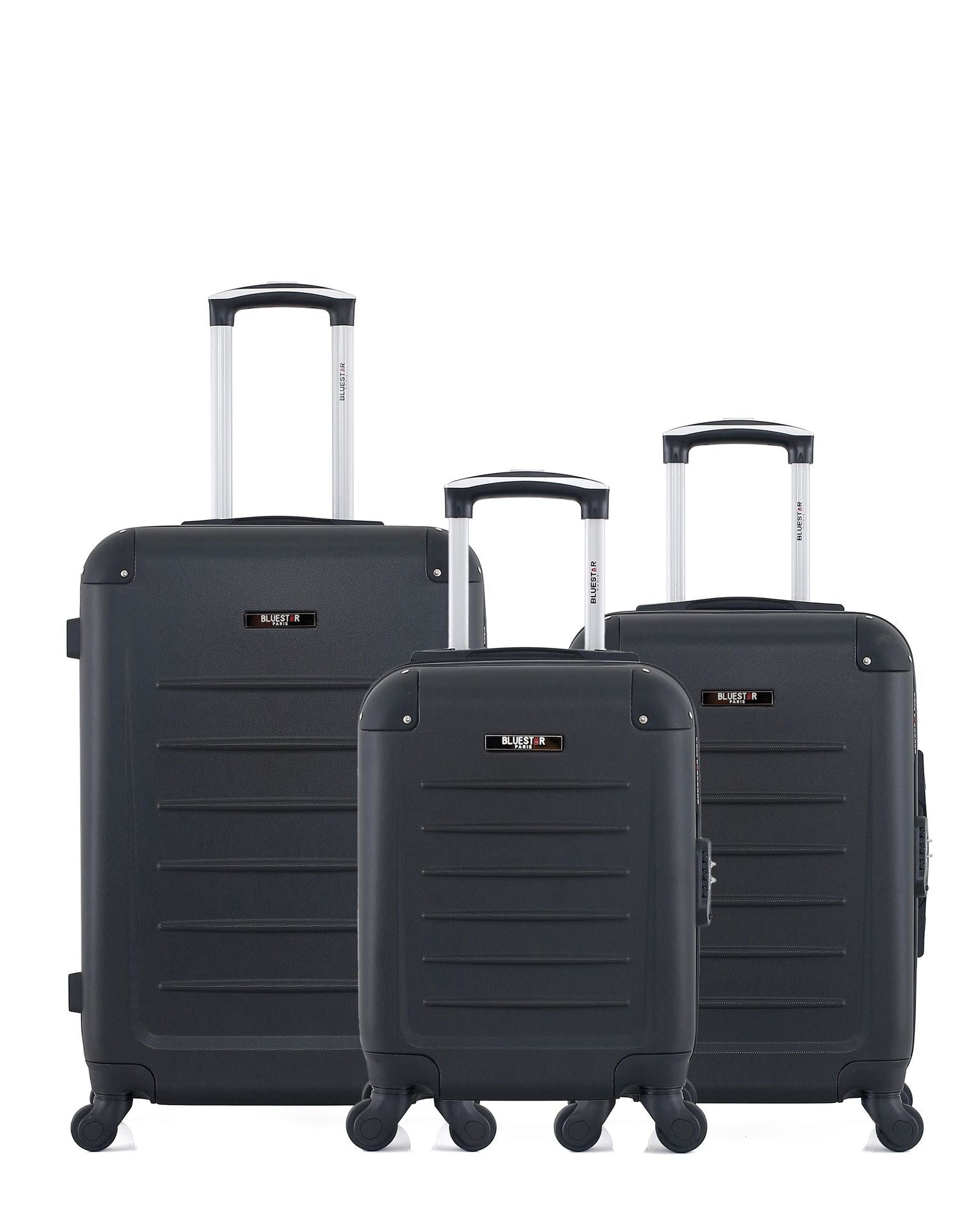 bluestar-opera-lot-3-valises-rigides-noir-cabine-xxs-abs image 1