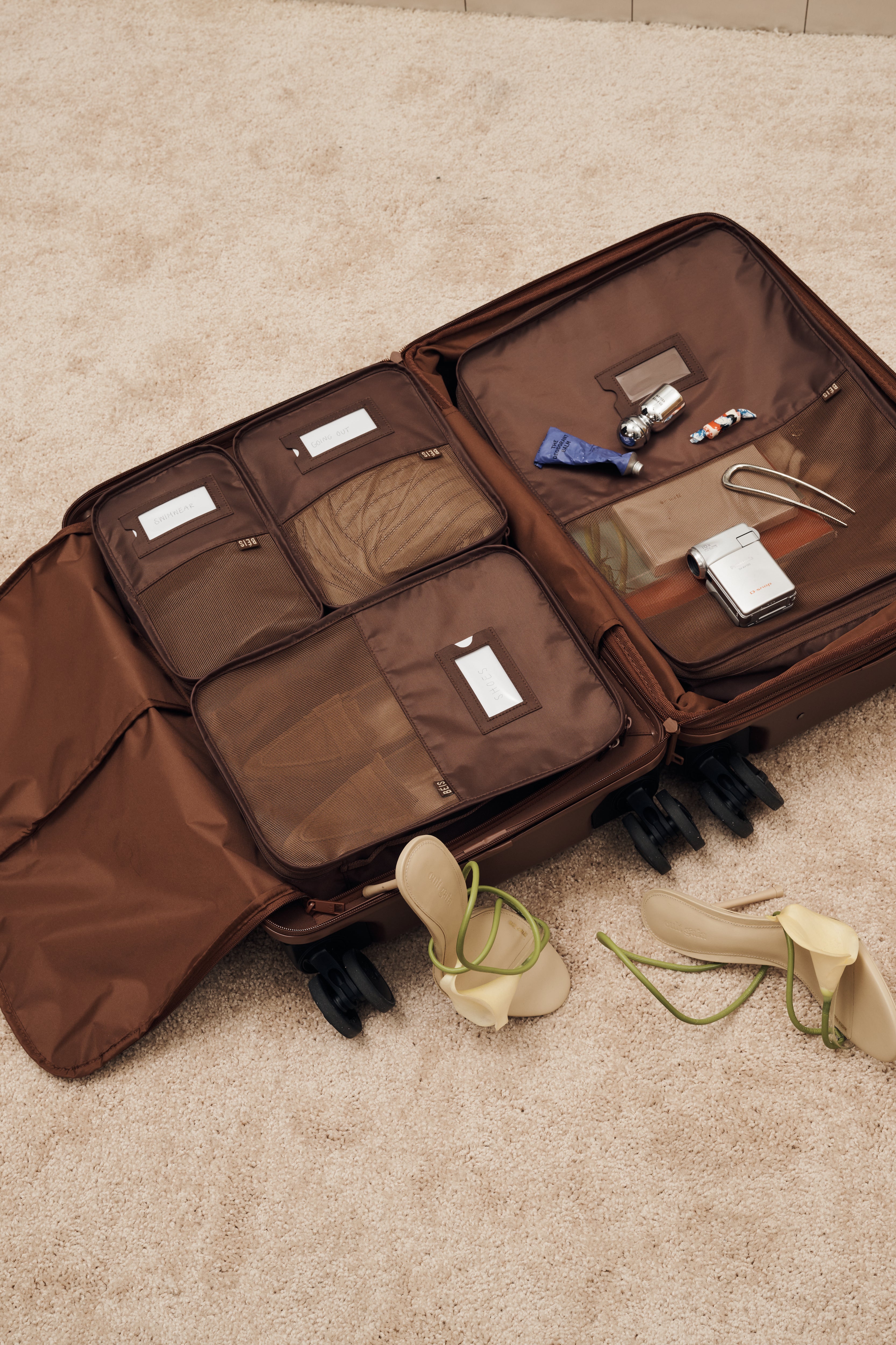 beis-carry-on-roller-valise-cabine-maple-marron-extensible image 3