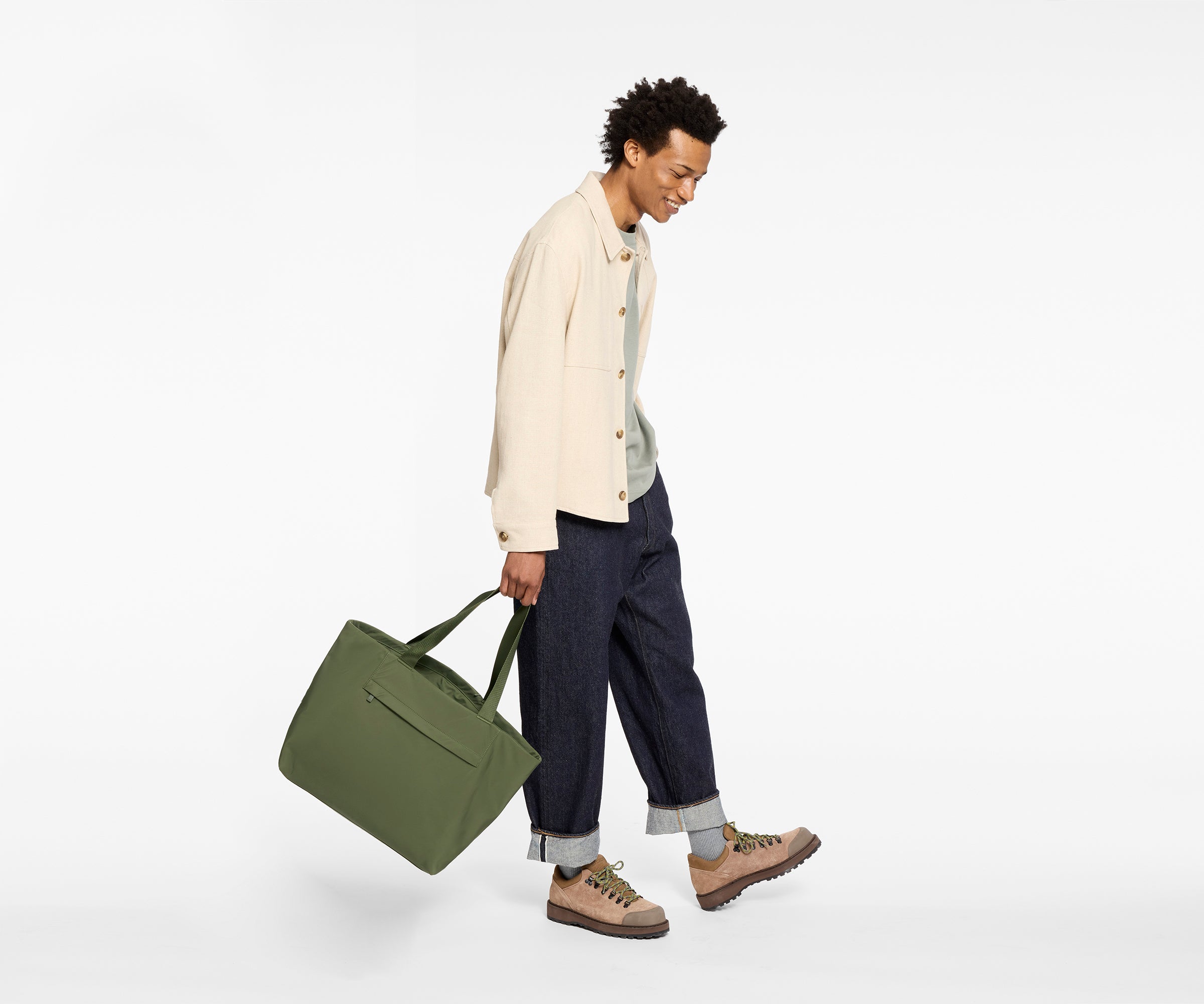 away-featherlight-tote-sac-tote-vert-olive-ordinateur image 4
