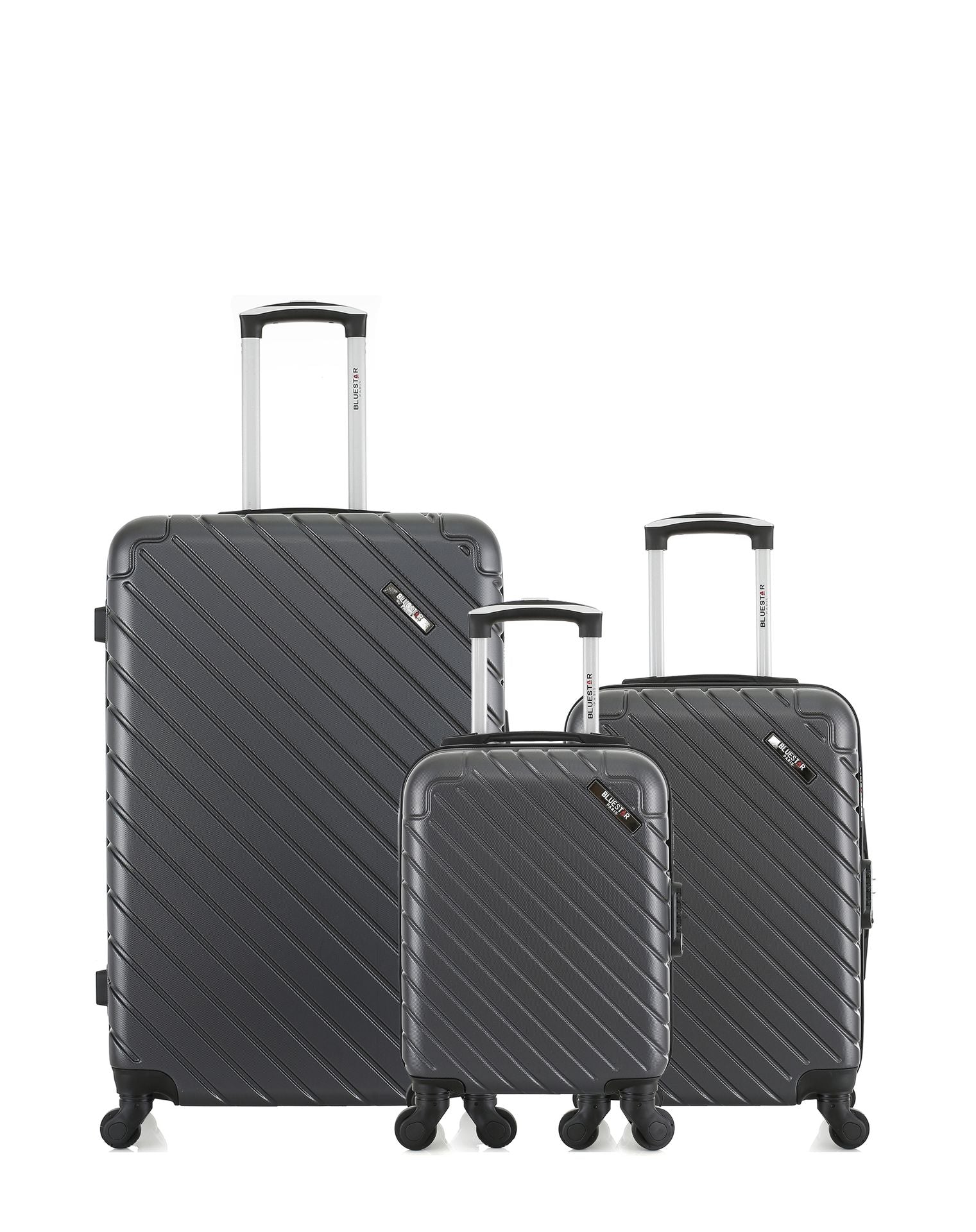 bluestar-cit-set-3-valises-rigides-noir-abs-grand-cabine-xxs image 1