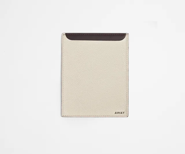 away-passport-wallet-prot-ge-passeport-cream-white-cuir image 1