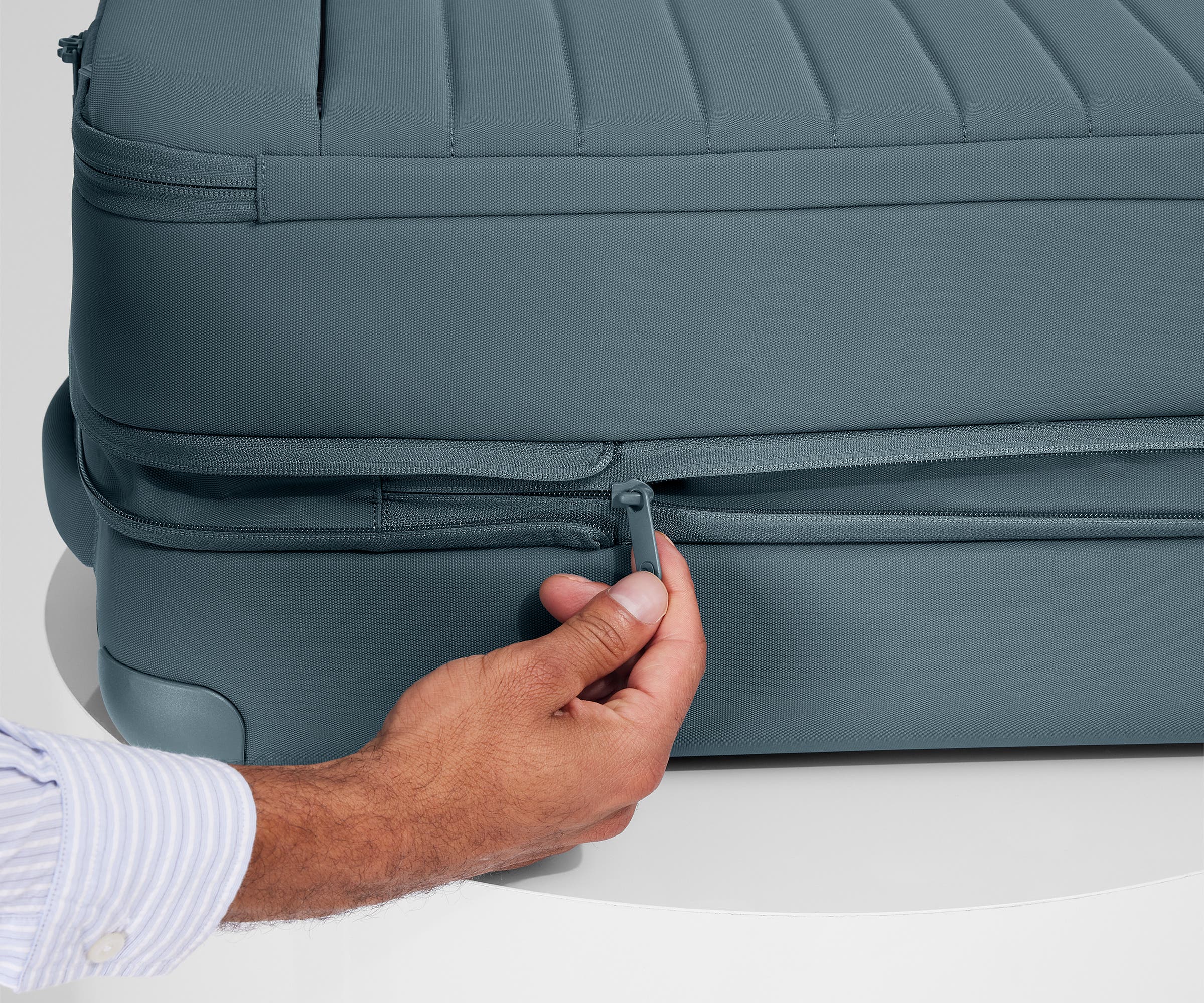 away-softside-valise-soute-large-coast-blue-bleu-nylon image 6