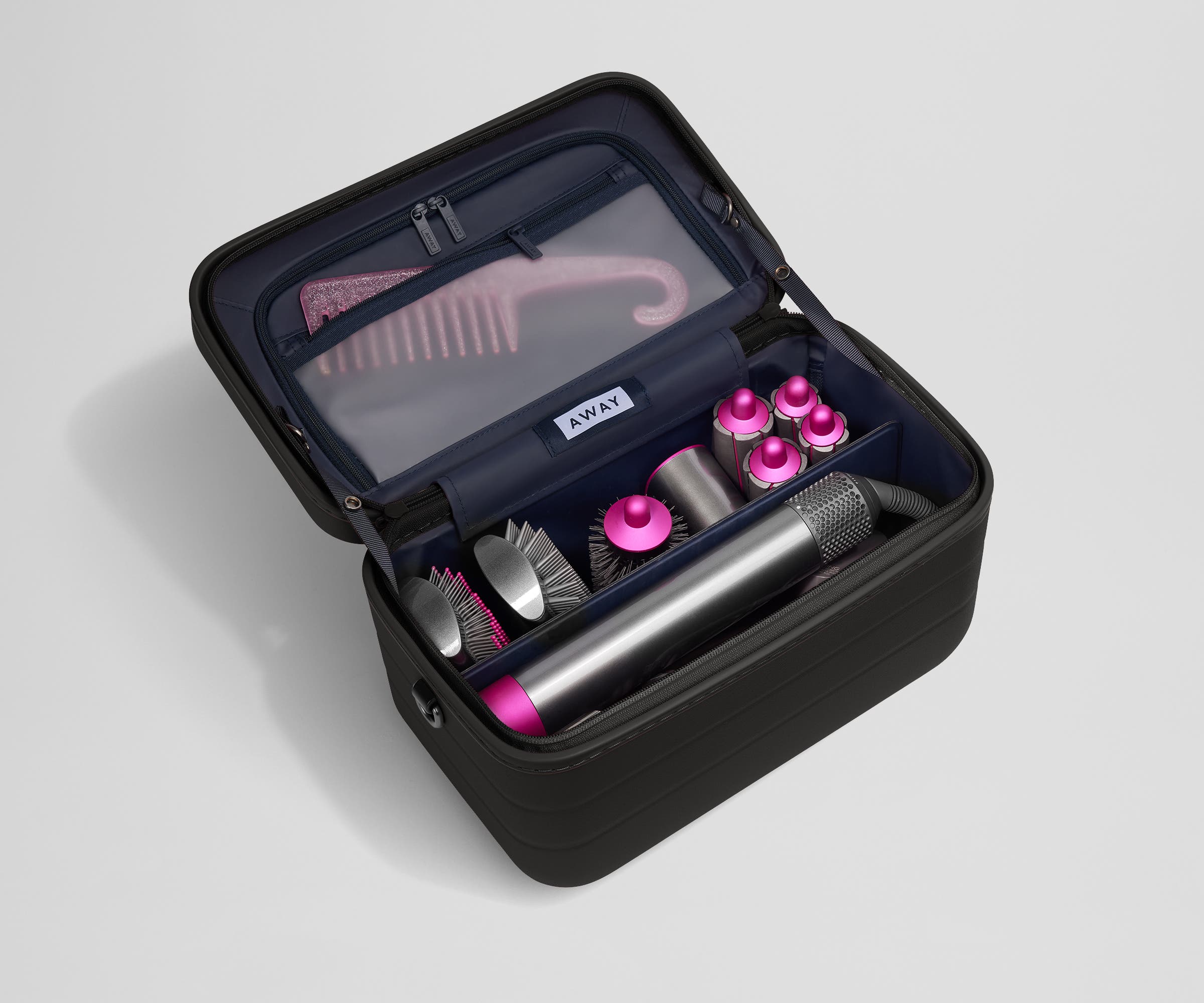 away-train-case-vanity-rigide-jet-black-polycarbonate image 4