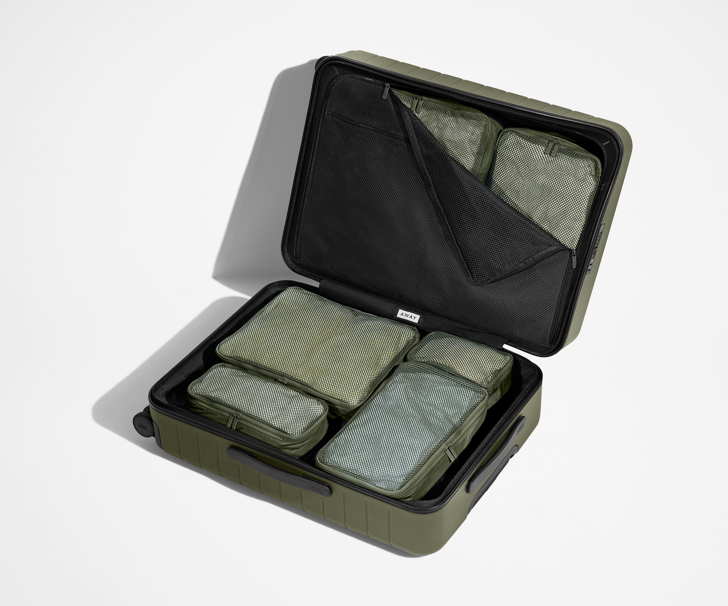 away-packing-organizers-cubes-rangement-lot-6-olive-green image 3