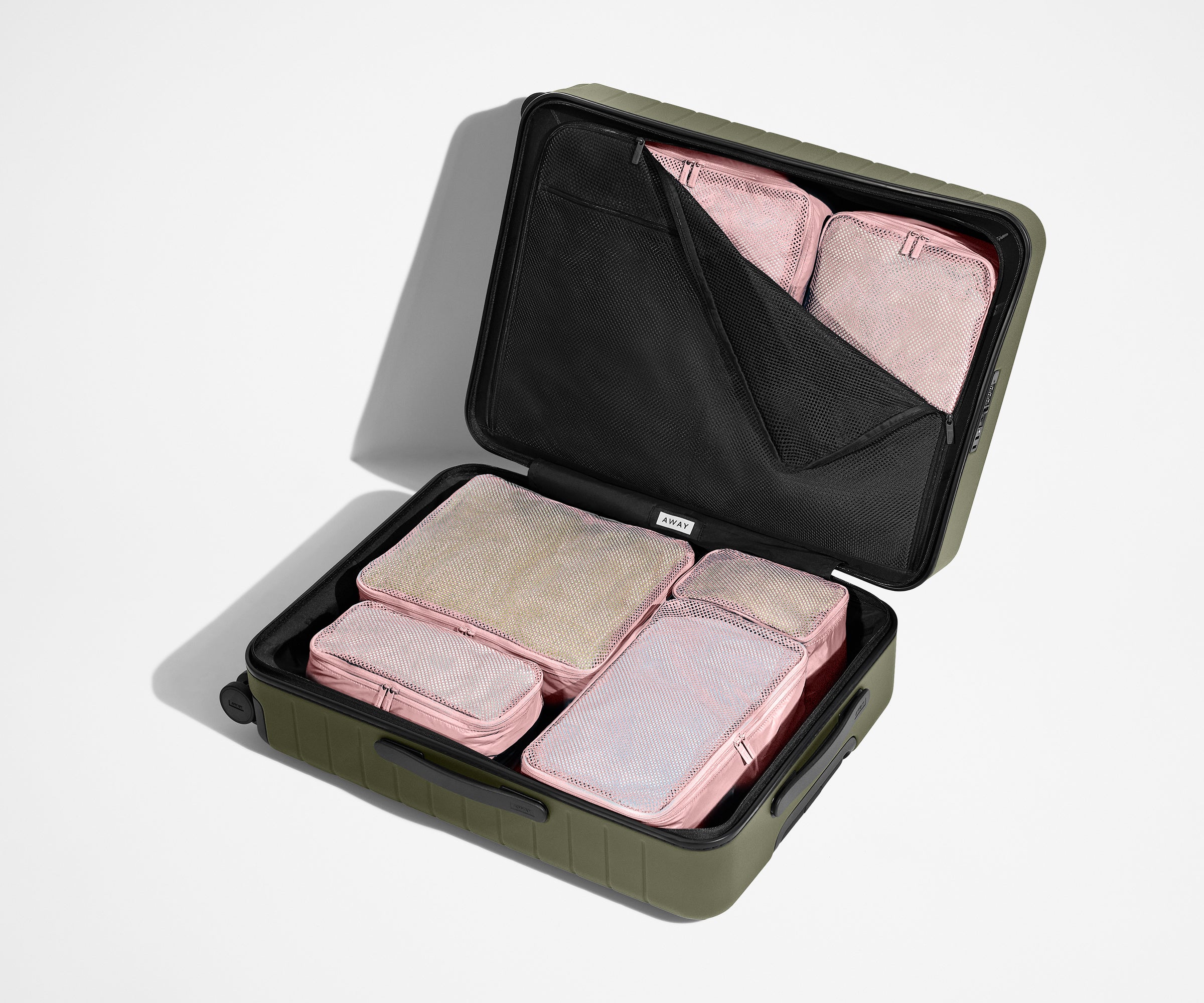 away-insider-packing-cubes-organiseurs-x6-blush-pink image 3