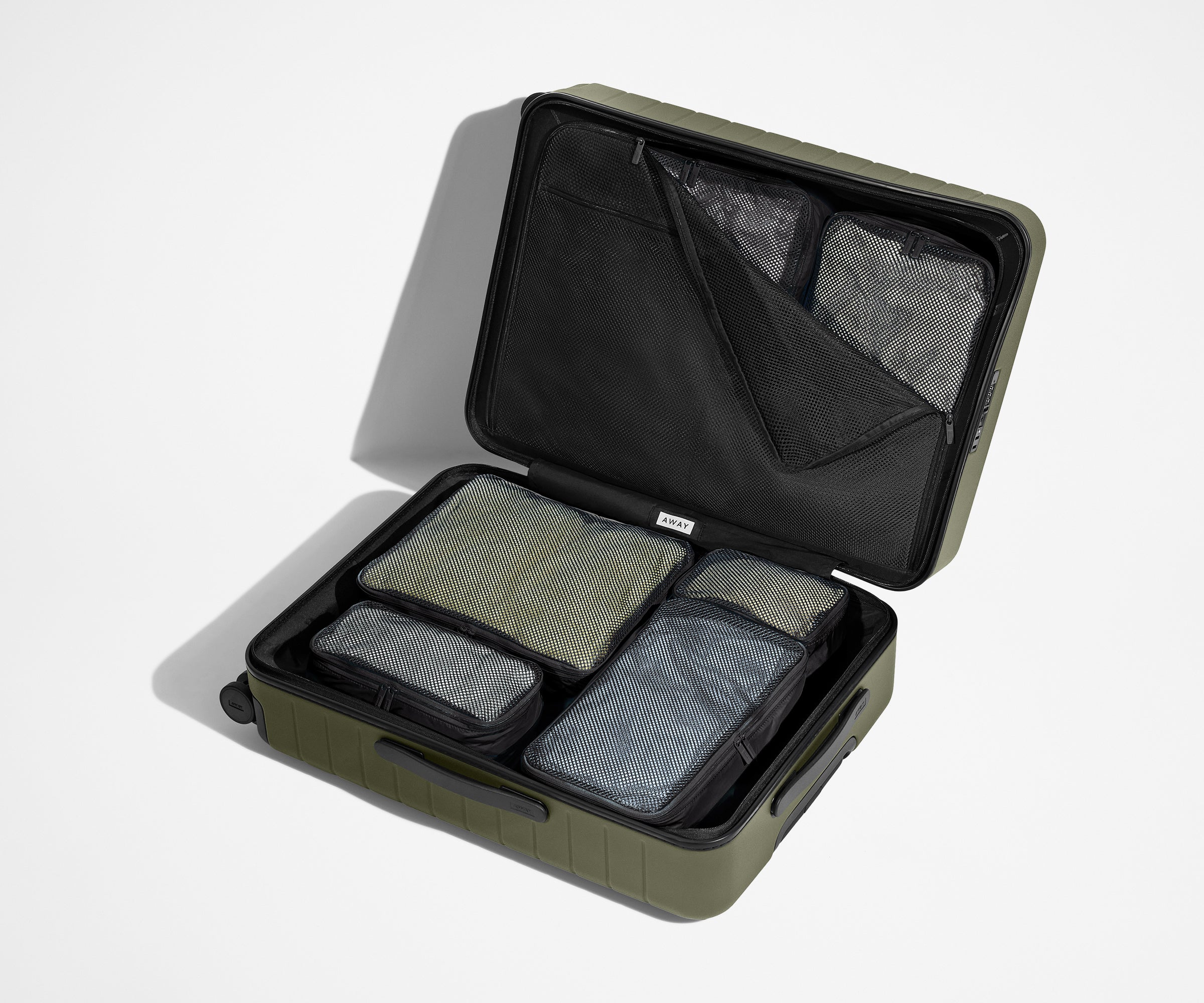 away-insider-packing-cubes-set-6-cubes-rangement-jet-black-nylon image 3