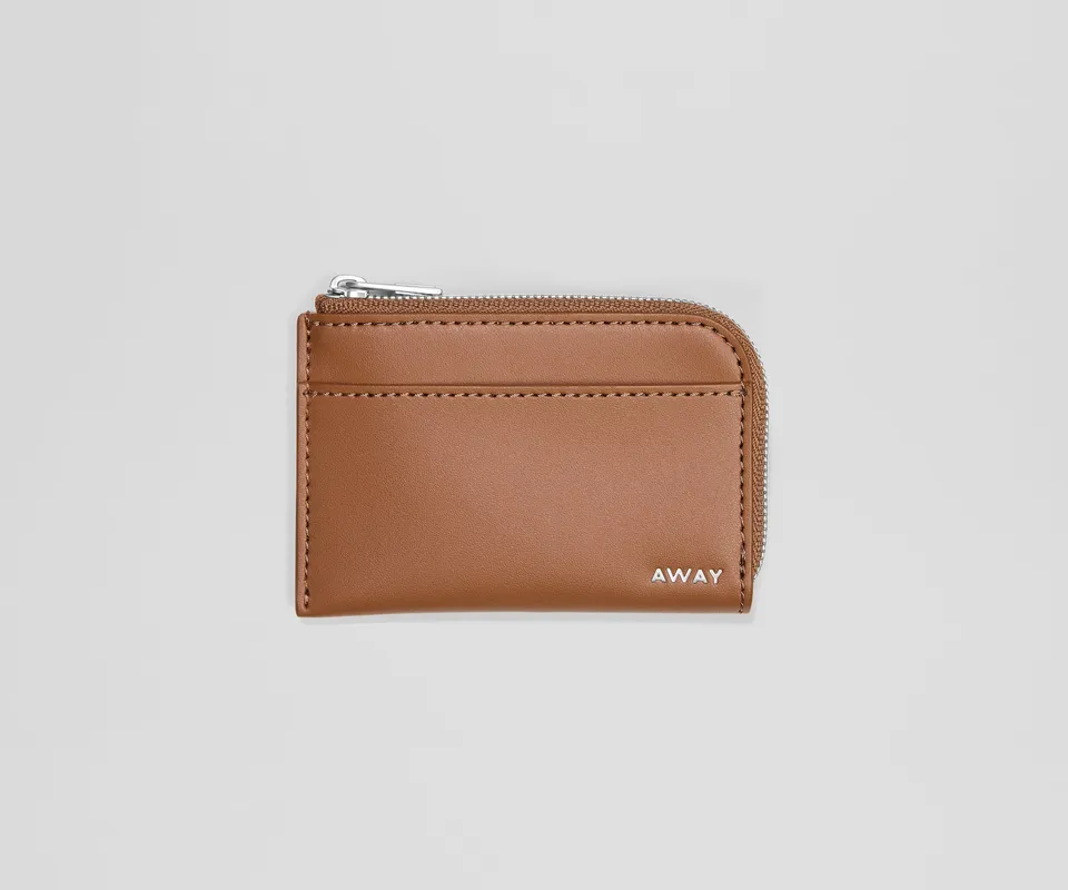 away-zip-card-case-porte-cartes-cuir-marron-selle-zipp image 1