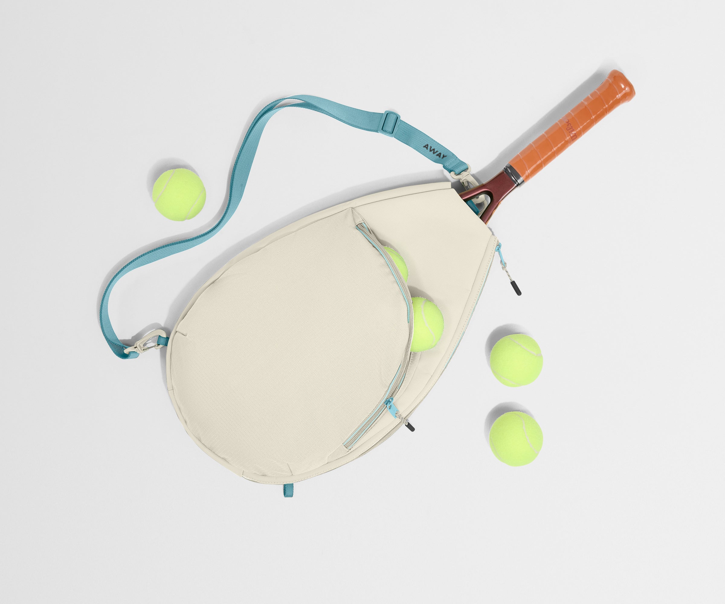 away-racket-bag-sac-tennis-salt-white-raquette image 3