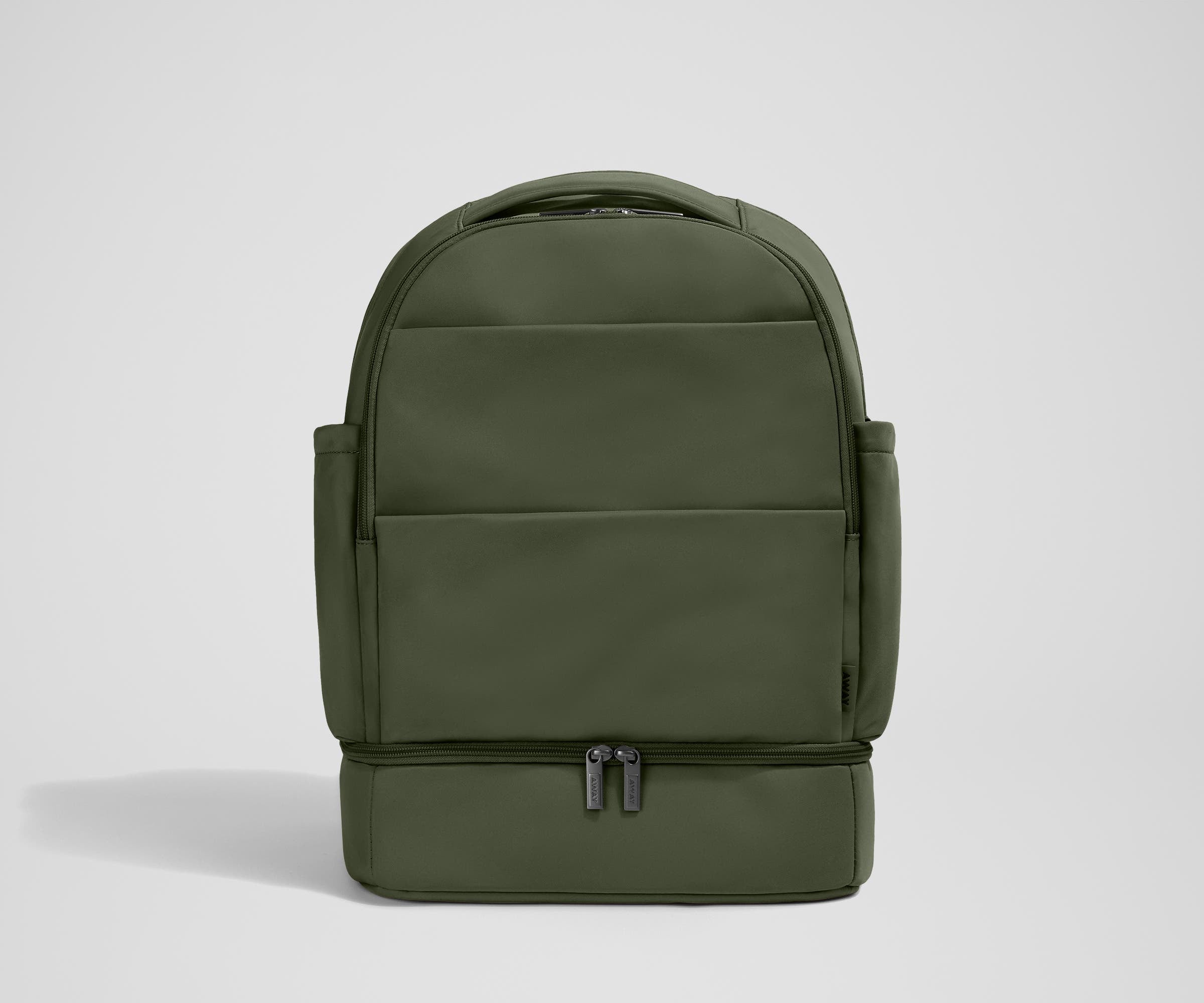 away-double-diaper-backpack-sac-dos-langer-vert-olive-green image 1
