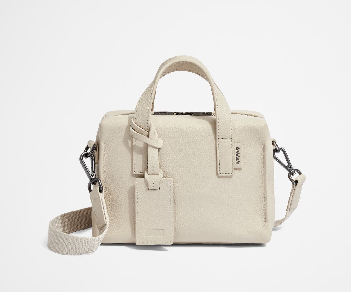 away-mini-everywhere-sac-bandouli-re-cuir-blanc-cream-white image 1