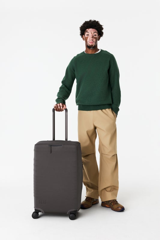 b-is-housse-valise-medium-check-in-charcoal-lavable image 4
