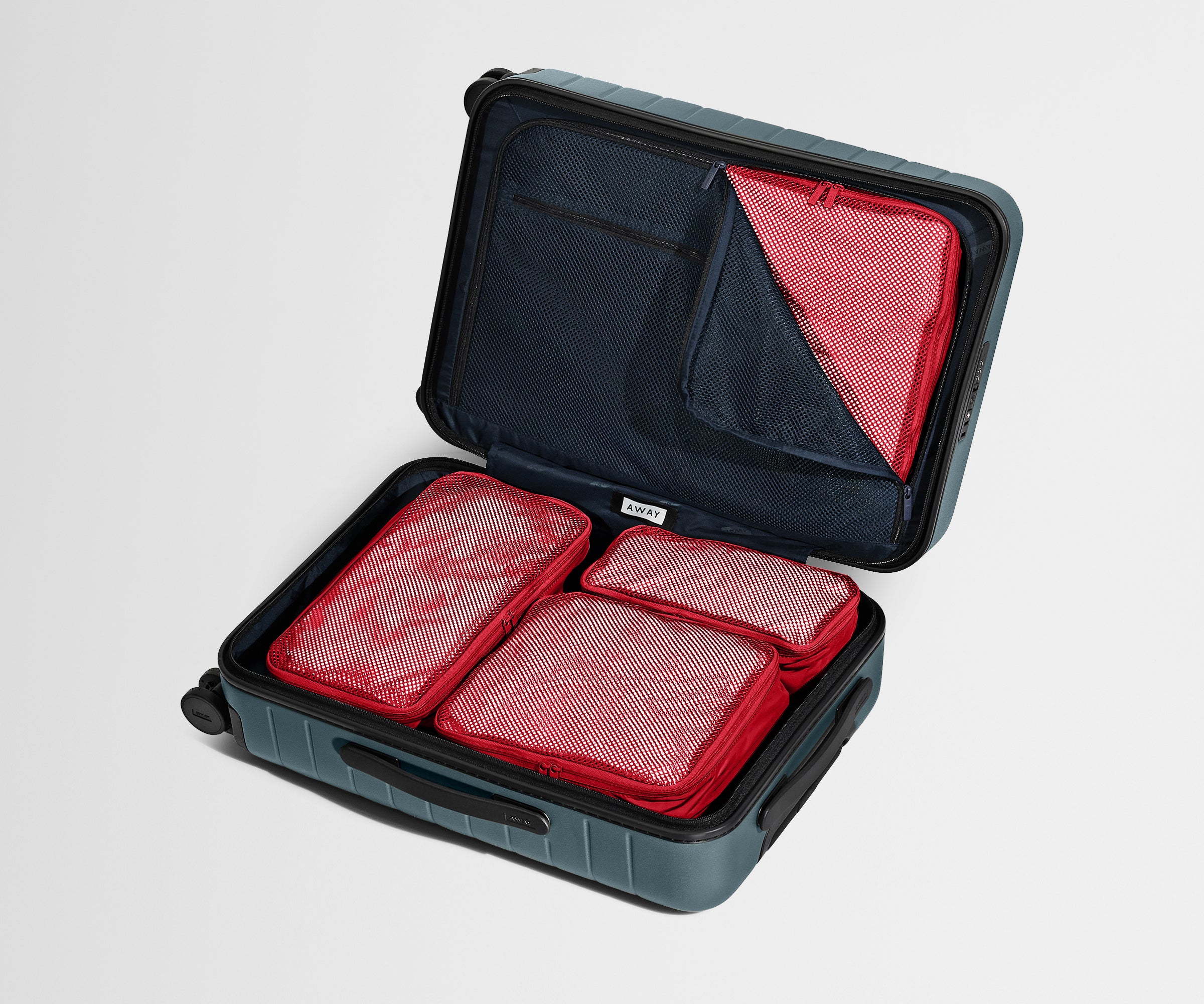 away-insider-packing-cubes-organiseur-rouge-lot-4 image 3