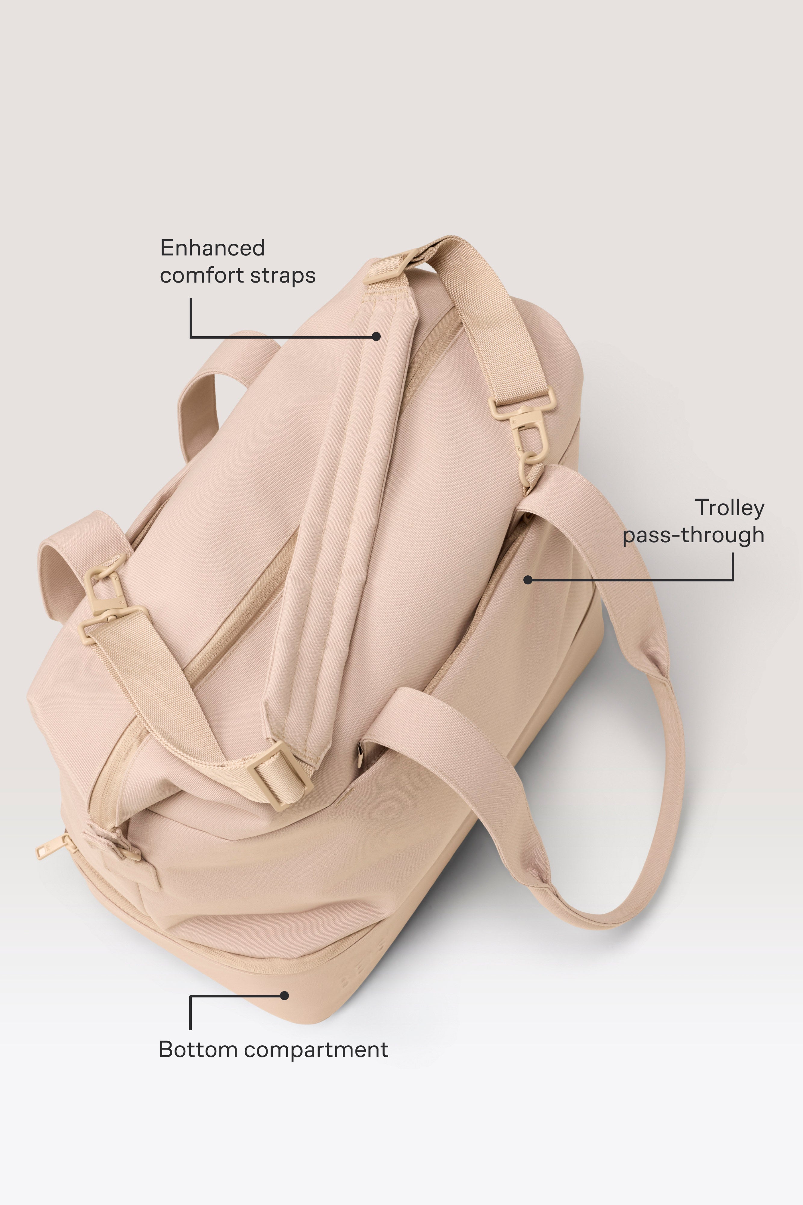 beis-the-weekender-sac-week-end-beige-fond-chaussures image 2