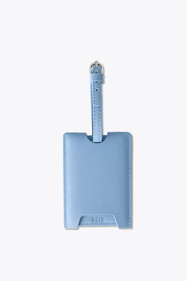 beis-luggage-tag-tiquette-bagage-dusty-blue image 1