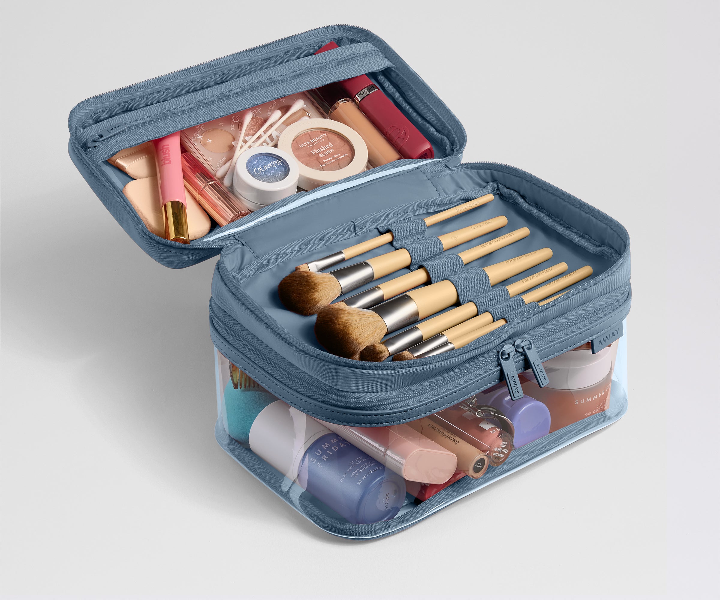away-clear-cosmetic-case-trousse-toilette-bleu-coast image 3